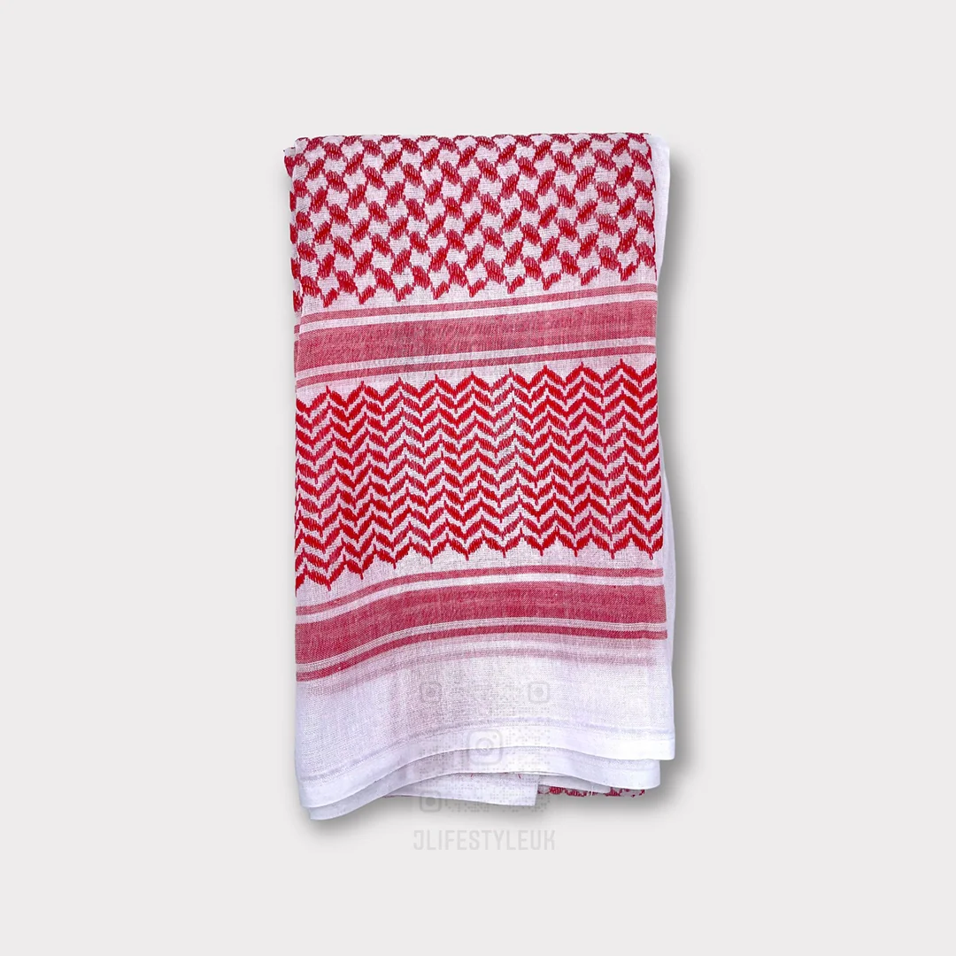 Arab Red White Shemagh - Image 5