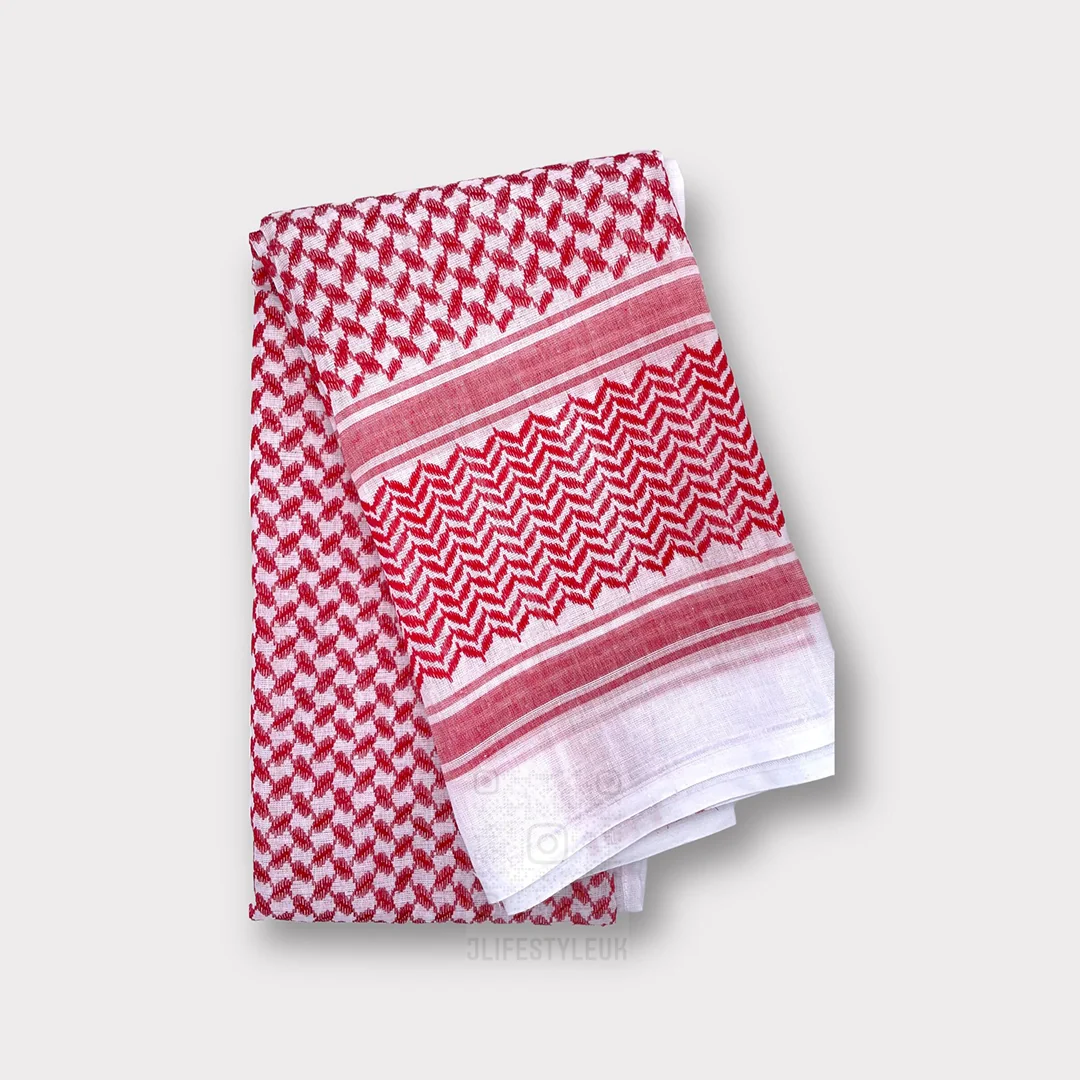 Arab Red White Shemagh - Image 6