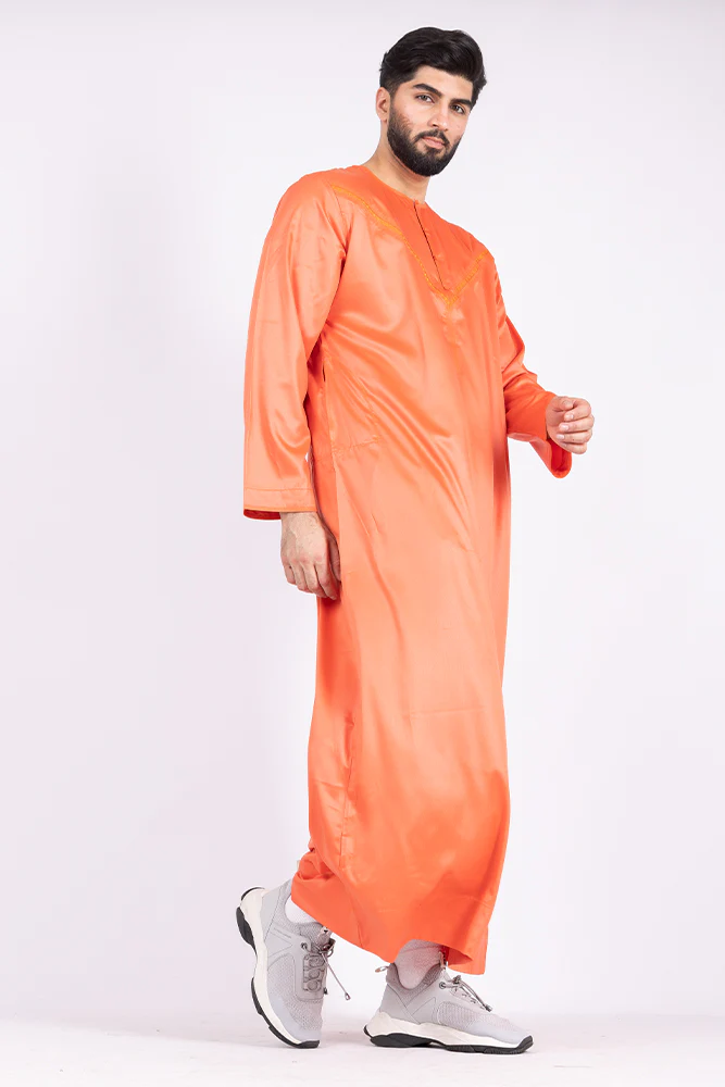 Atomic Tangerine Omani Thobe - Image 4