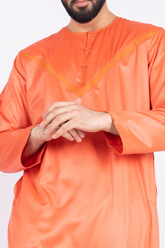 Atomic Tangerine Omani Thobe - Image 5