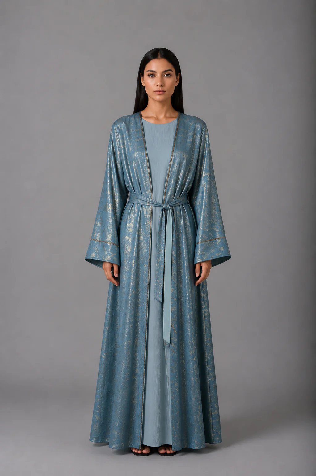 Azure Radiance Abaya