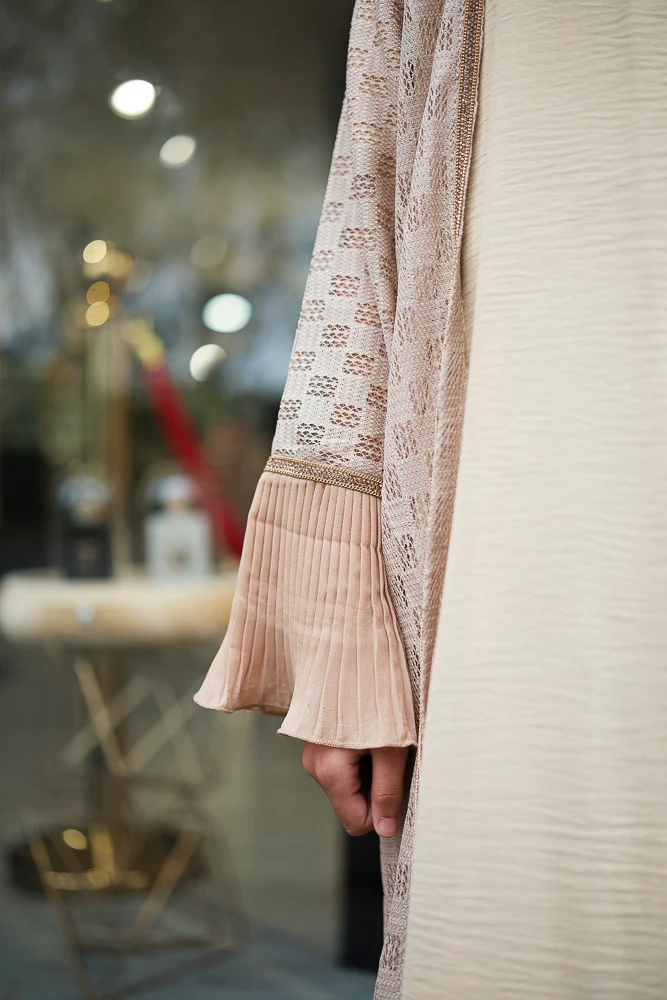 Beige Girls Kimono - Image 3