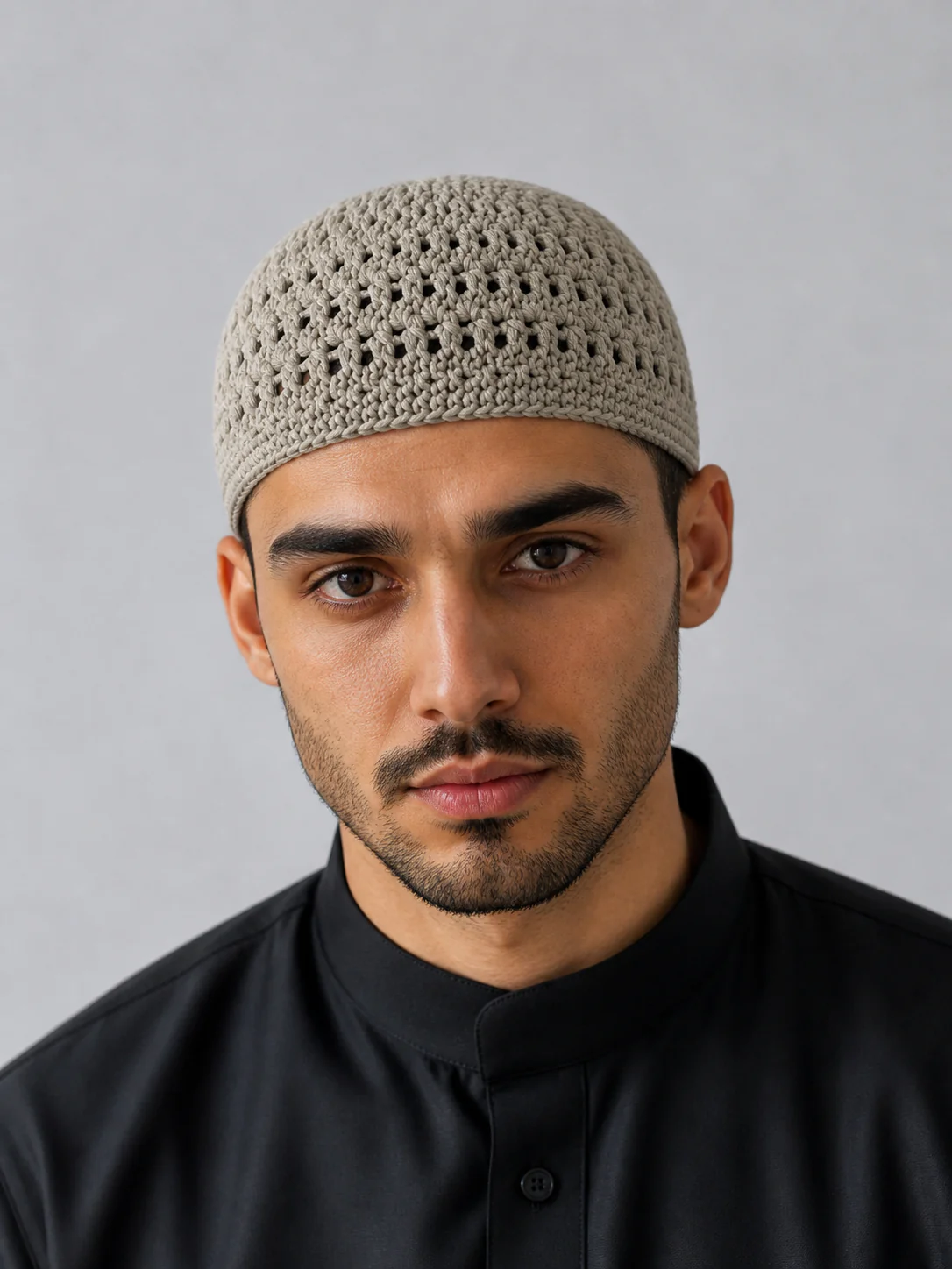 Beige Soylu Dome Prayer Hat