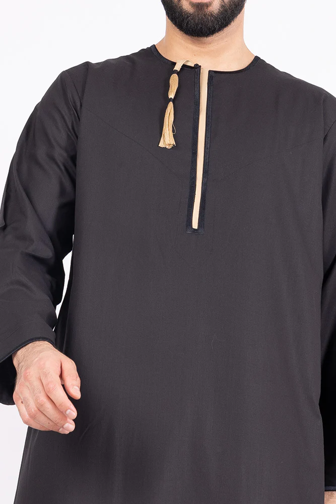 Black|Beige Kids Habeel - Image 3