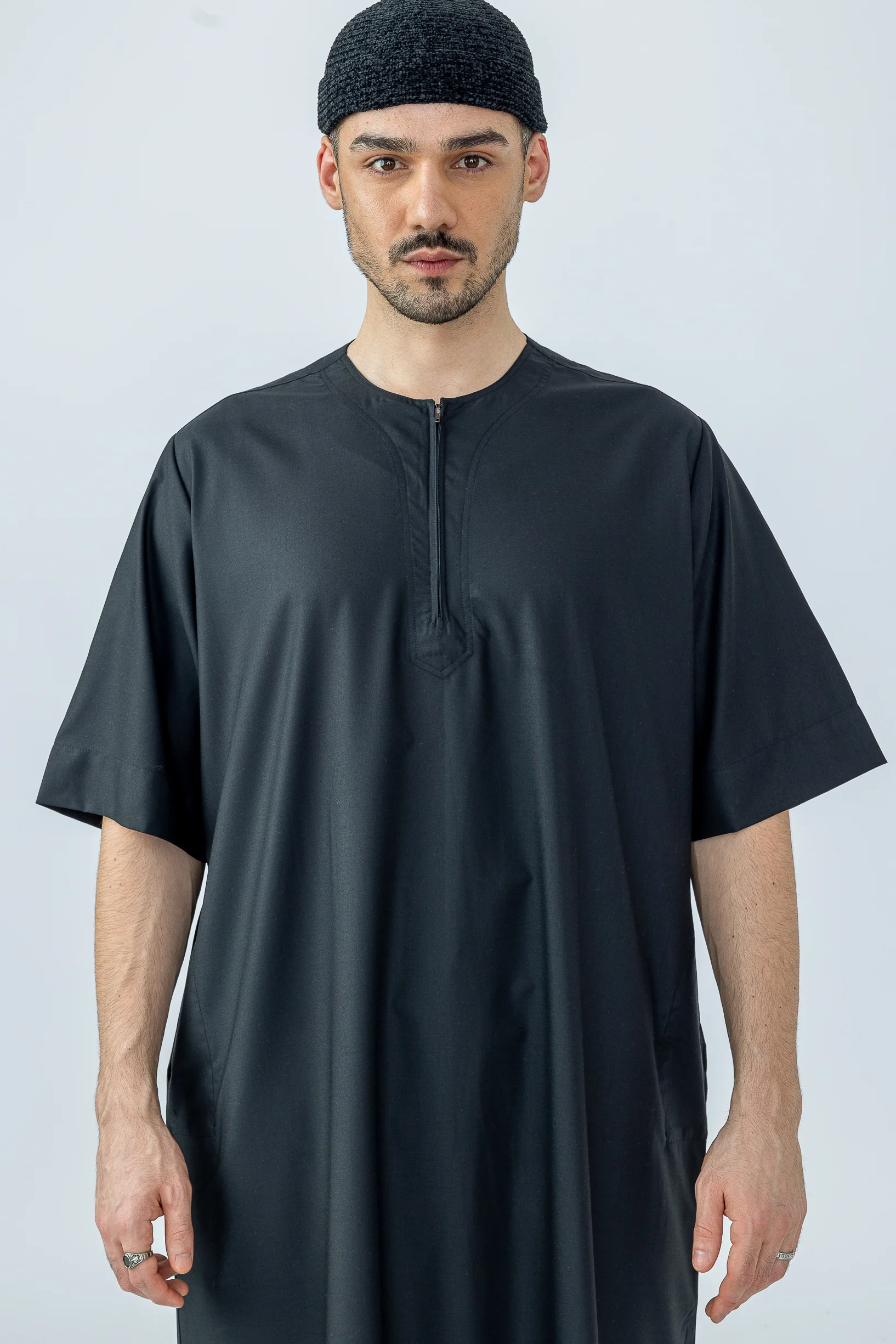Black Half Sleeve Jubba - Image 3