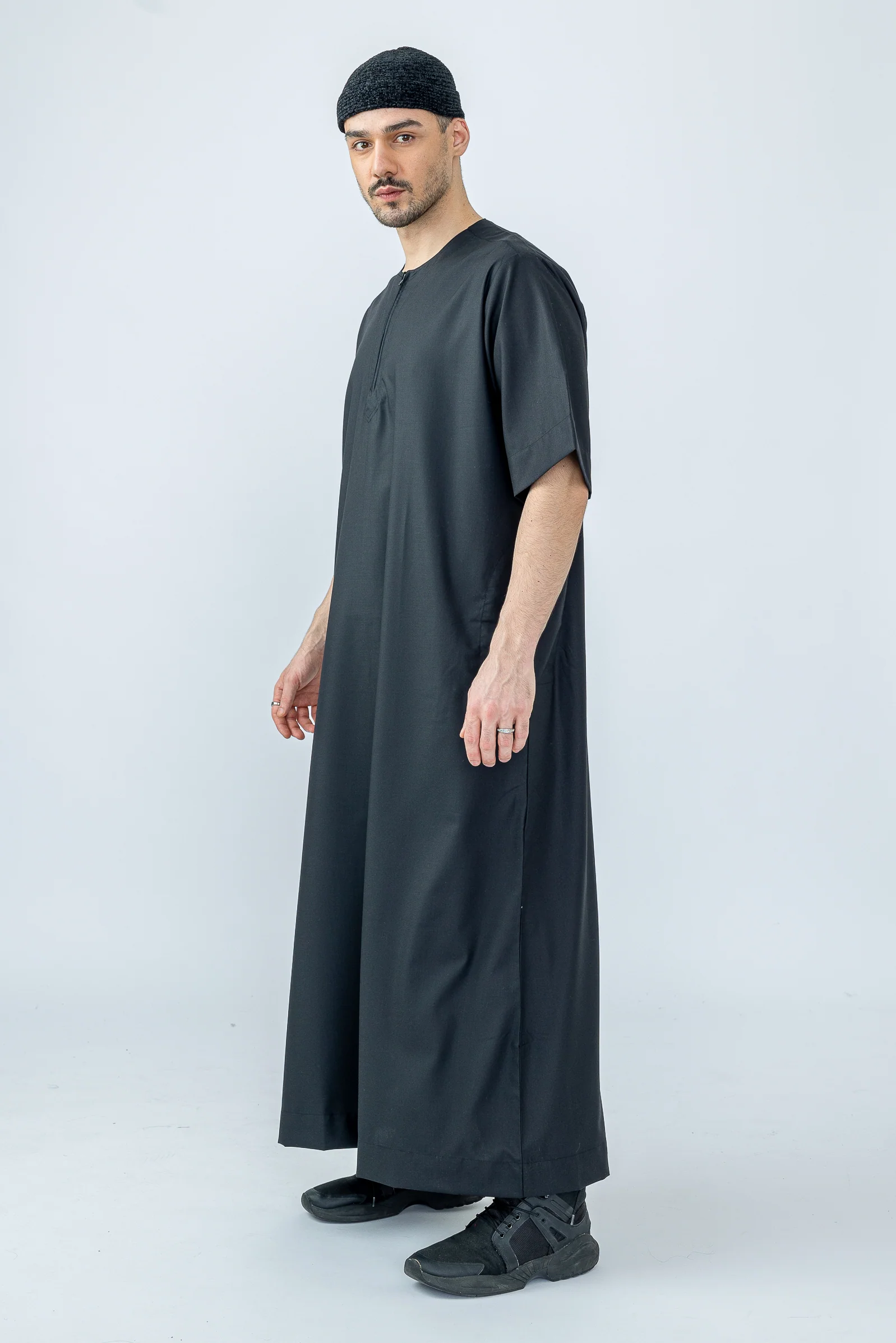 Black Half Sleeve Jubba - Image 4
