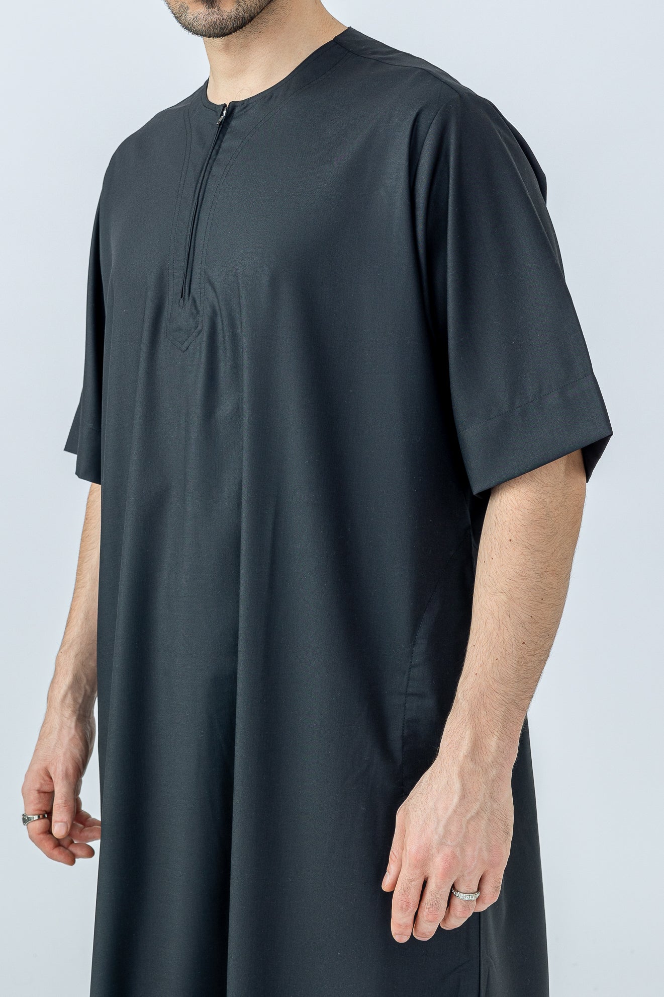 Black Half Sleeve Jubba - Image 5