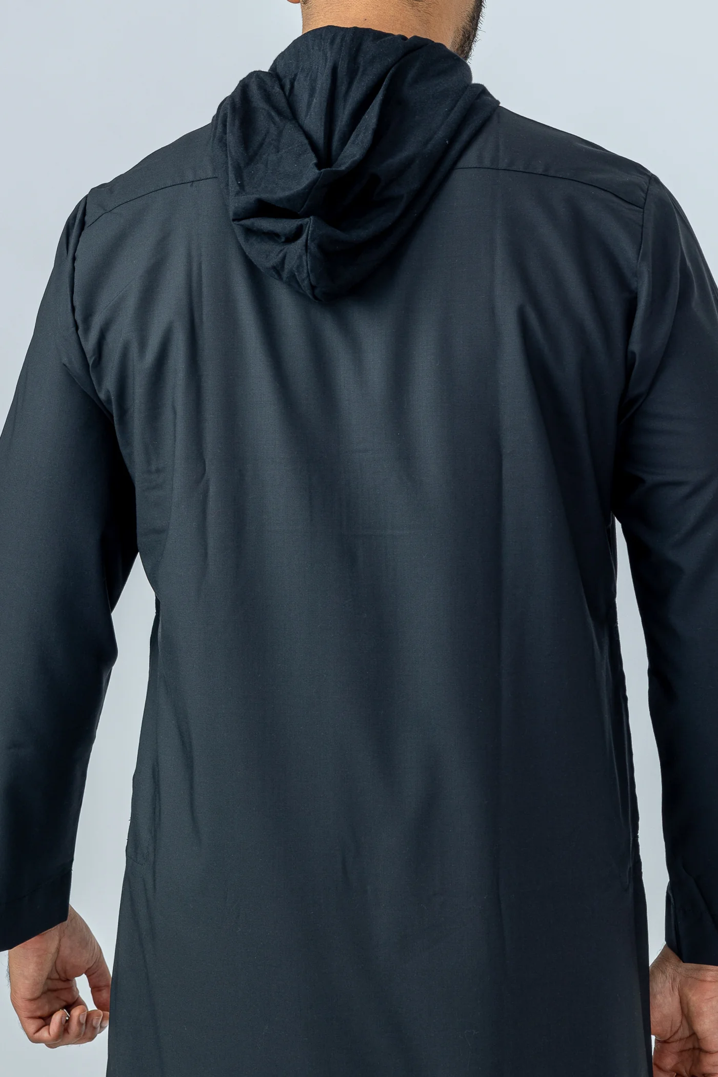 Black Urban Hooded Jubbah - Image 3