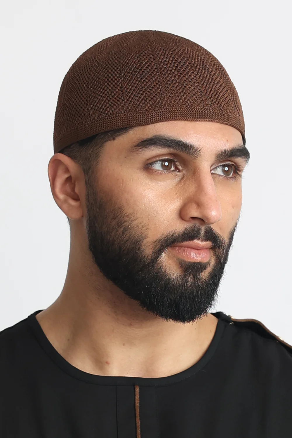 Soylu Brown Prayer Hat