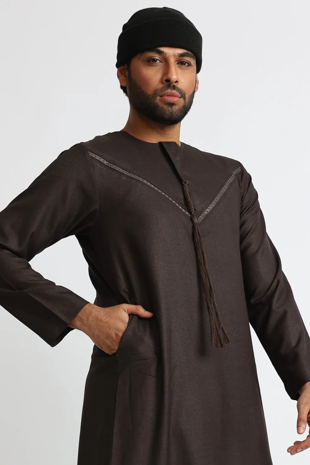 Brown Texture Winter Omani - Image 3