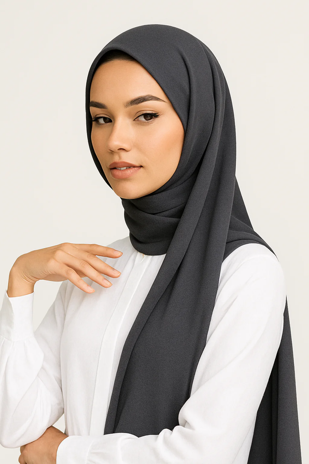 Chiffon Instant Hijab with Tube - Image 4