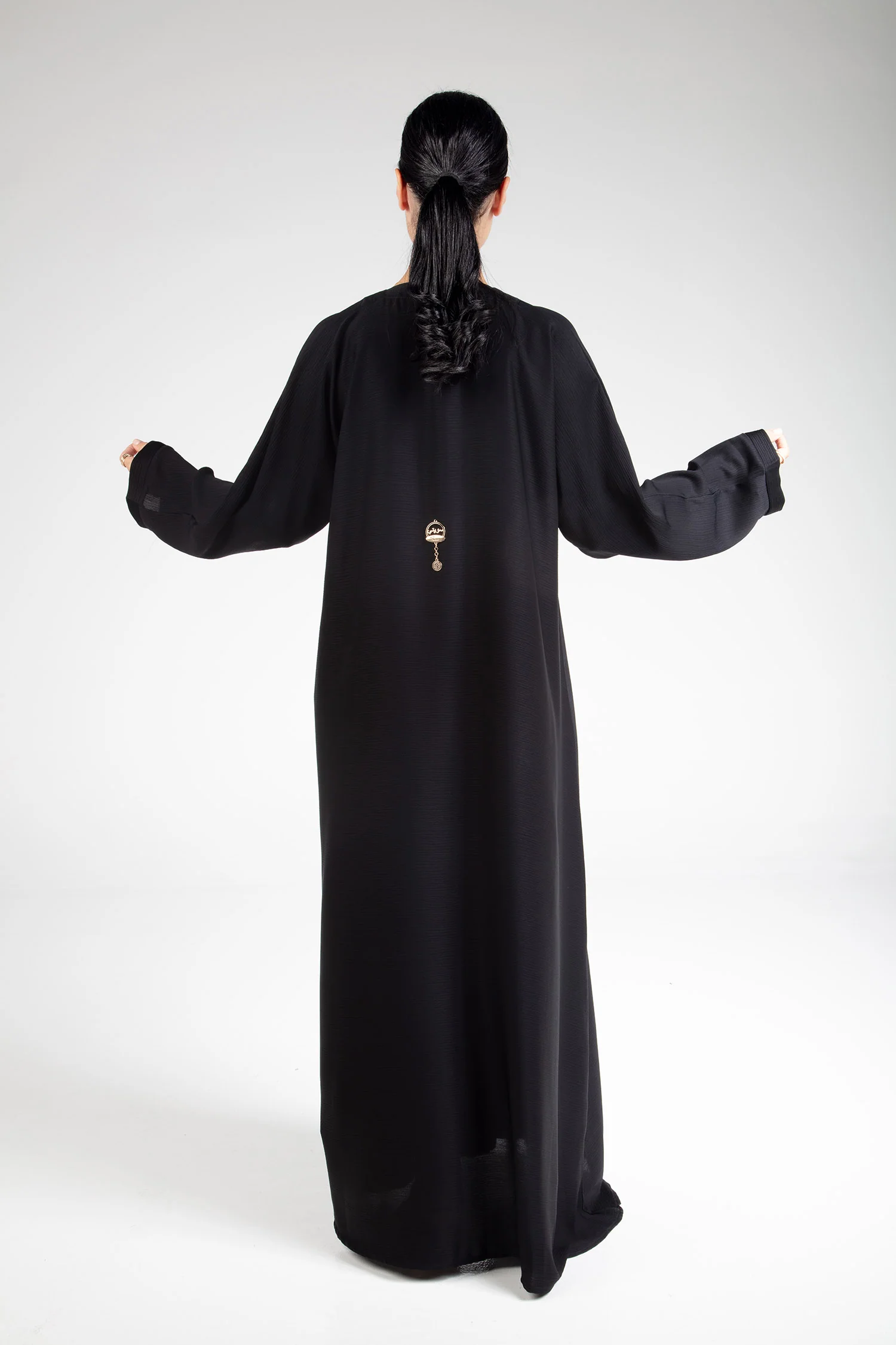 Classic Black Abaya - Image 7