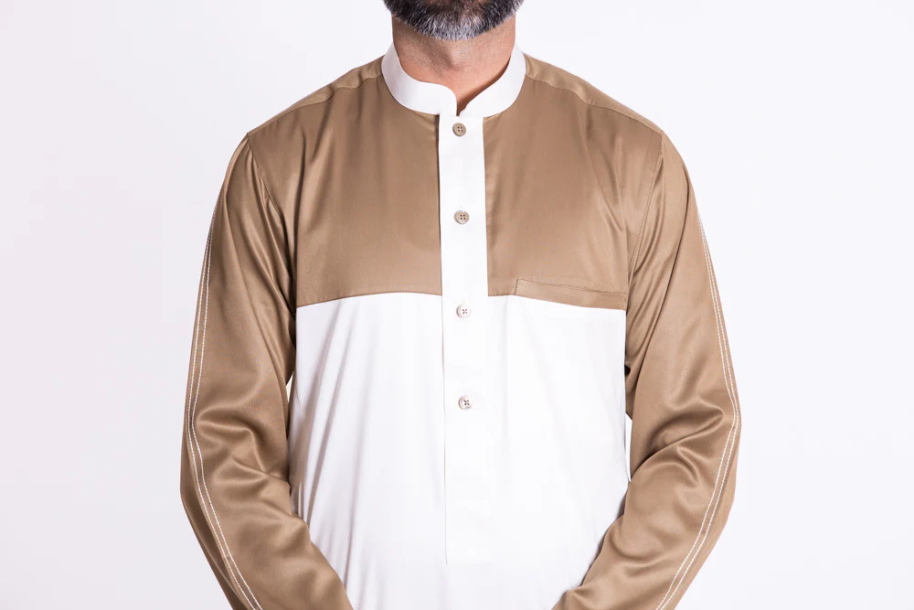 Cream Gold Patch Jubba - Image 4