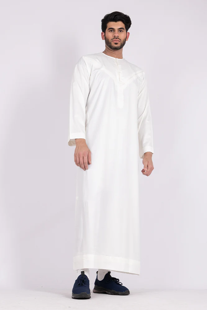 Cream Omani Thobe - Image 2