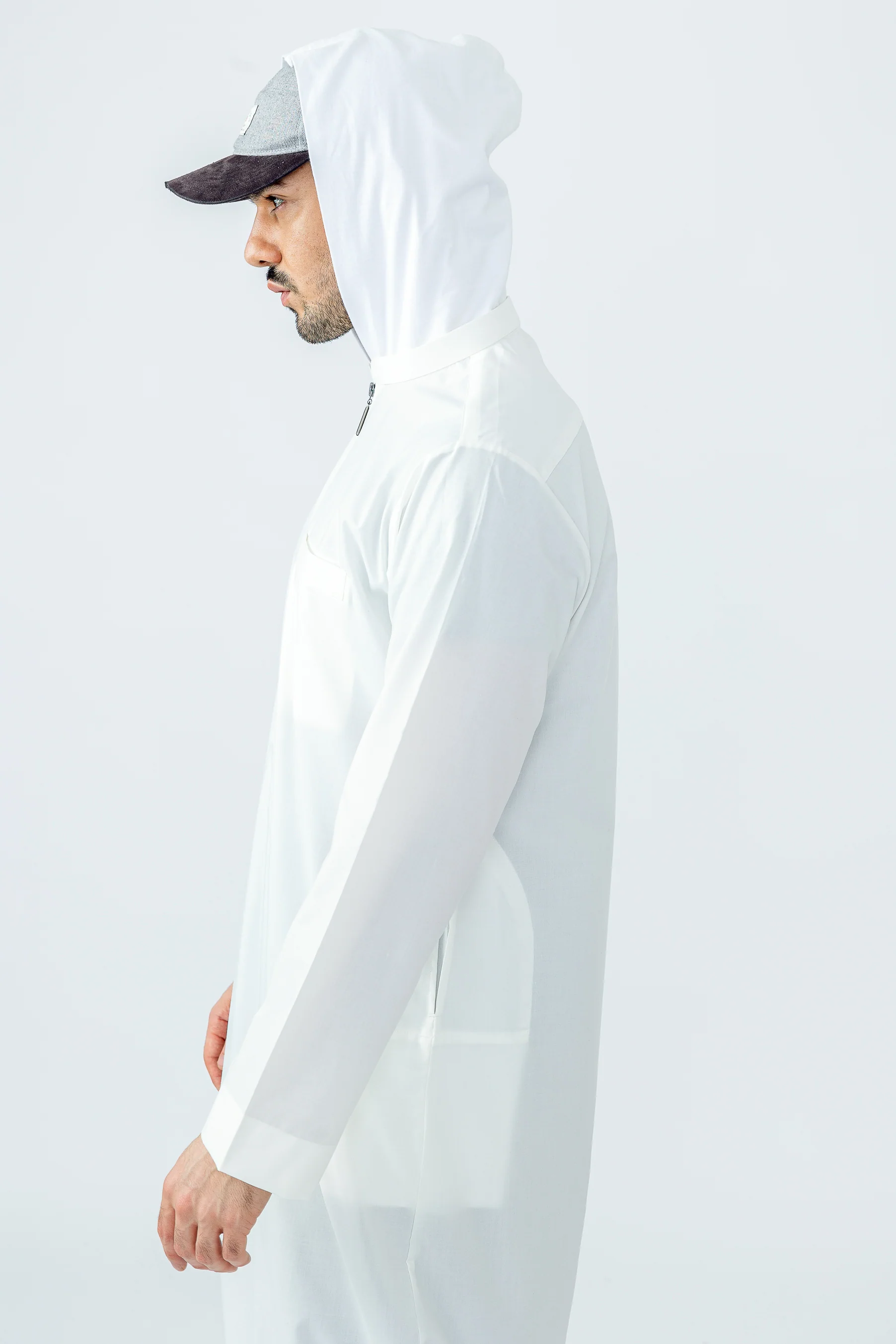 Cream Urban Hooded Jubbah - Image 4