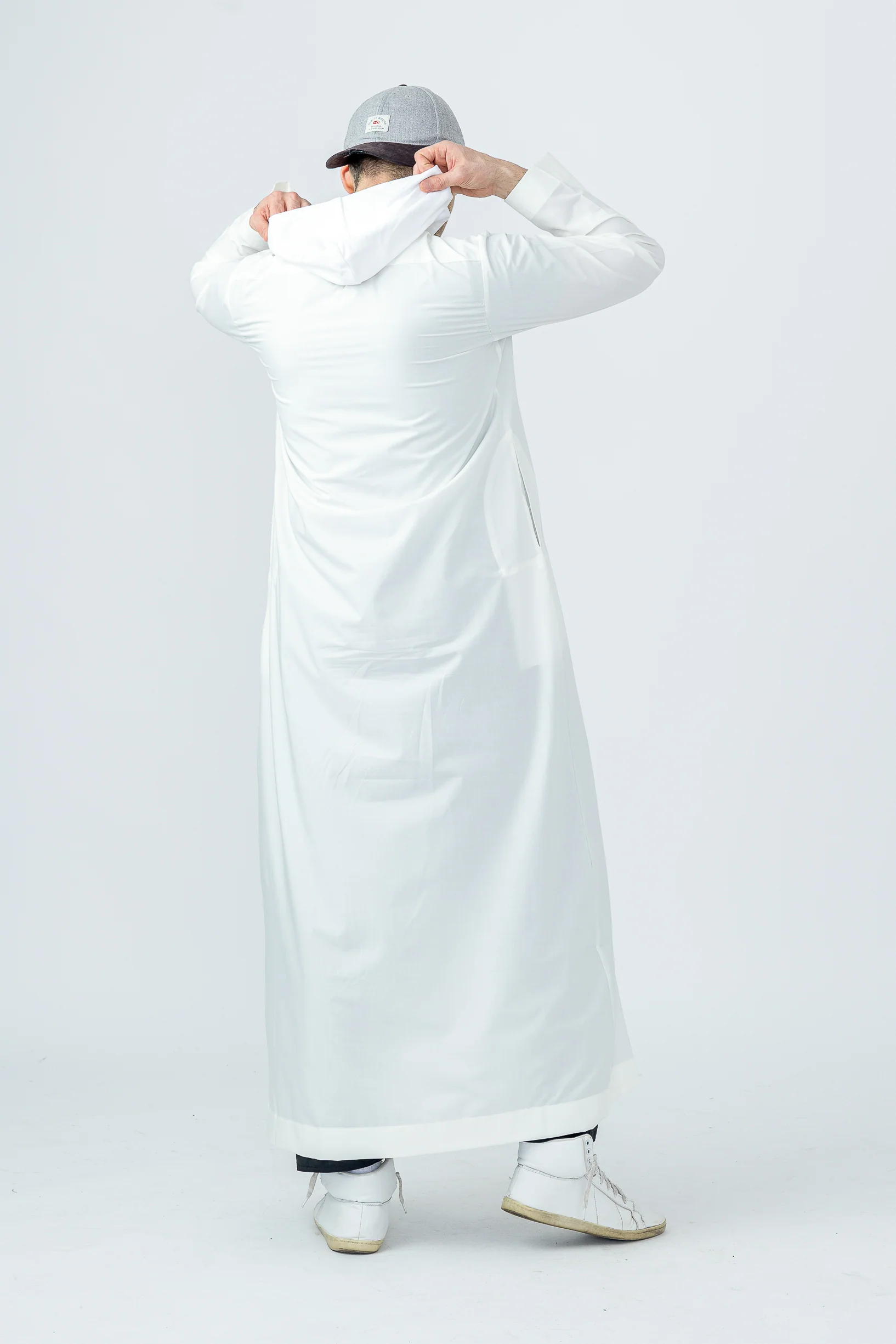 Cream Urban Hooded Jubbah - Image 6