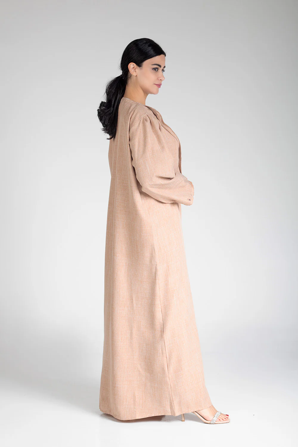 Desert Sand Open Abaya - Image 2