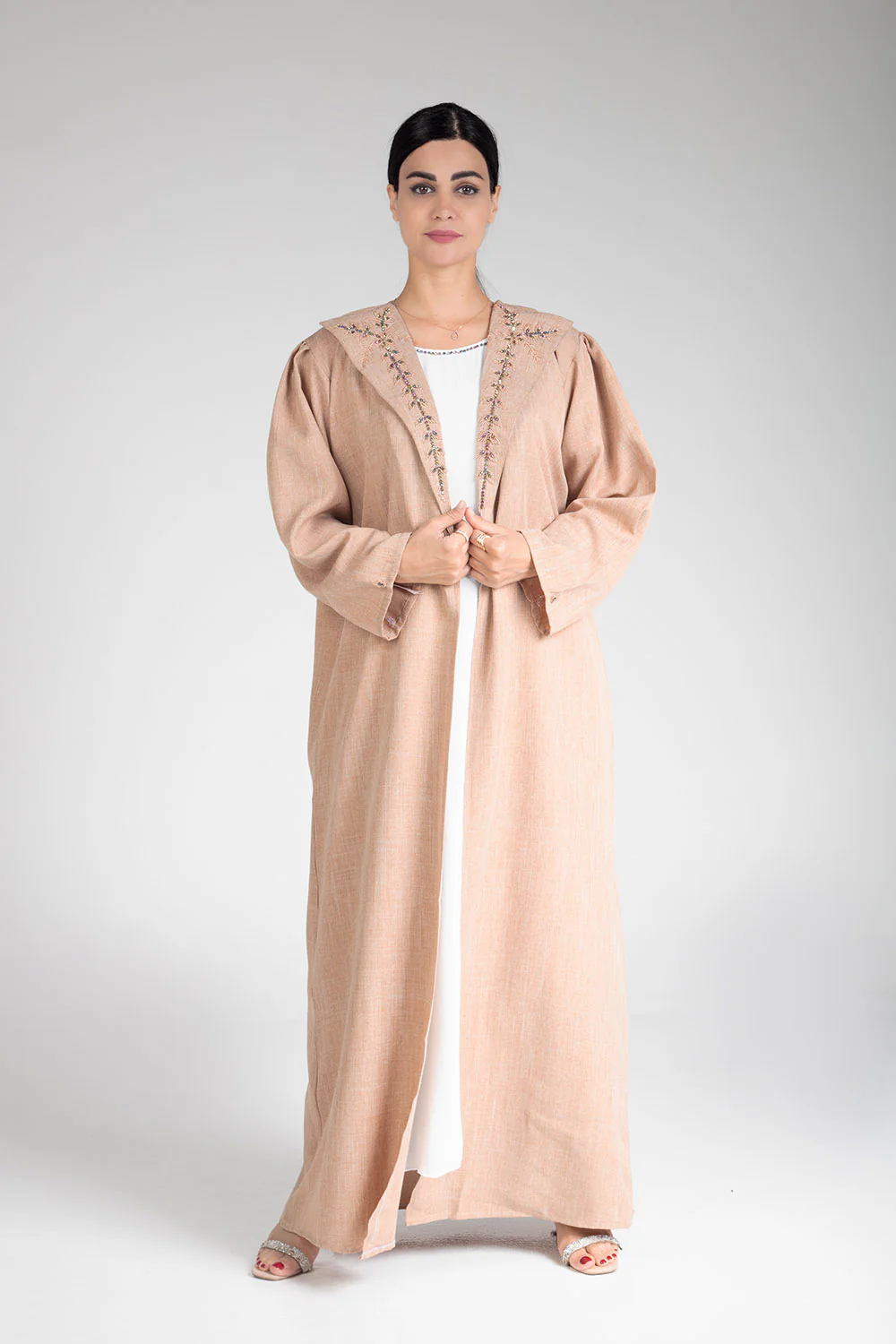 Desert Sand Open Abaya - Image 5