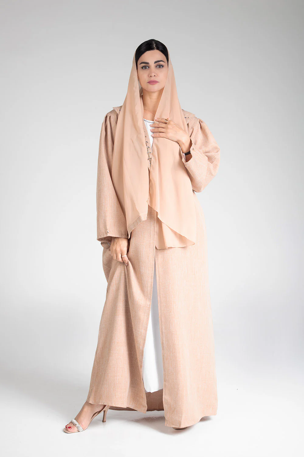 Desert Sand Open Abaya - Image 6