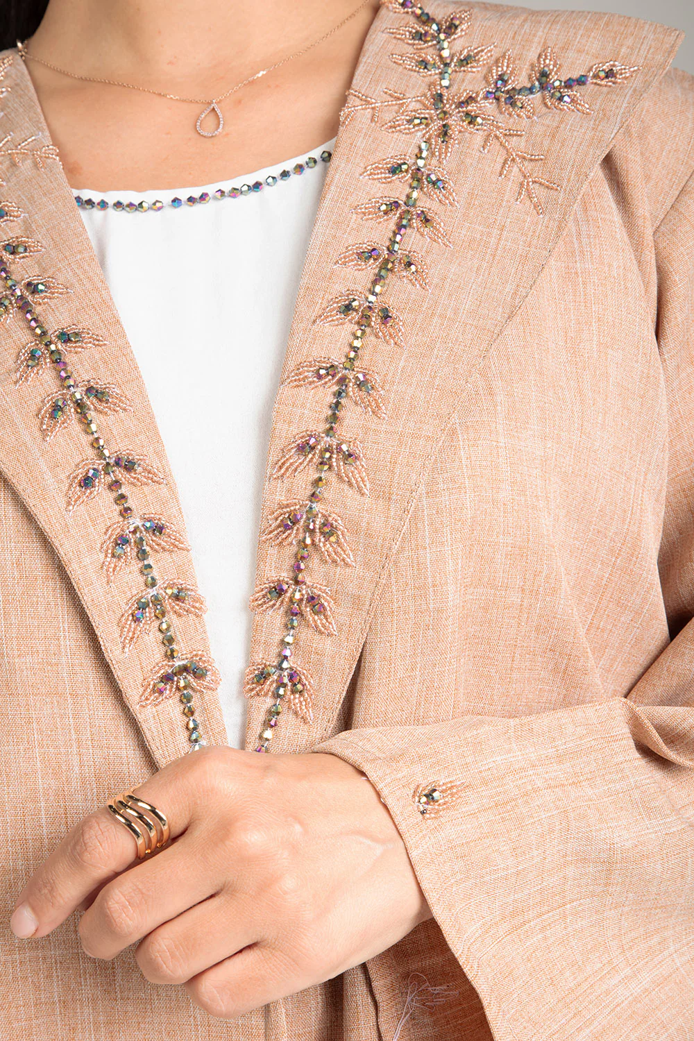 Desert Sand Open Abaya - Image 8