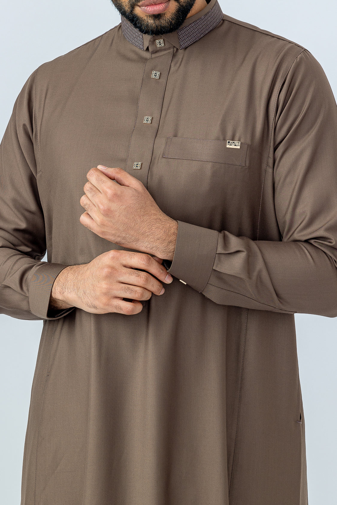 Double Collar D505 Army Brown - Image 6