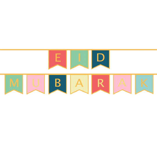 Eid Mubarak Bunting Flag - Image 2