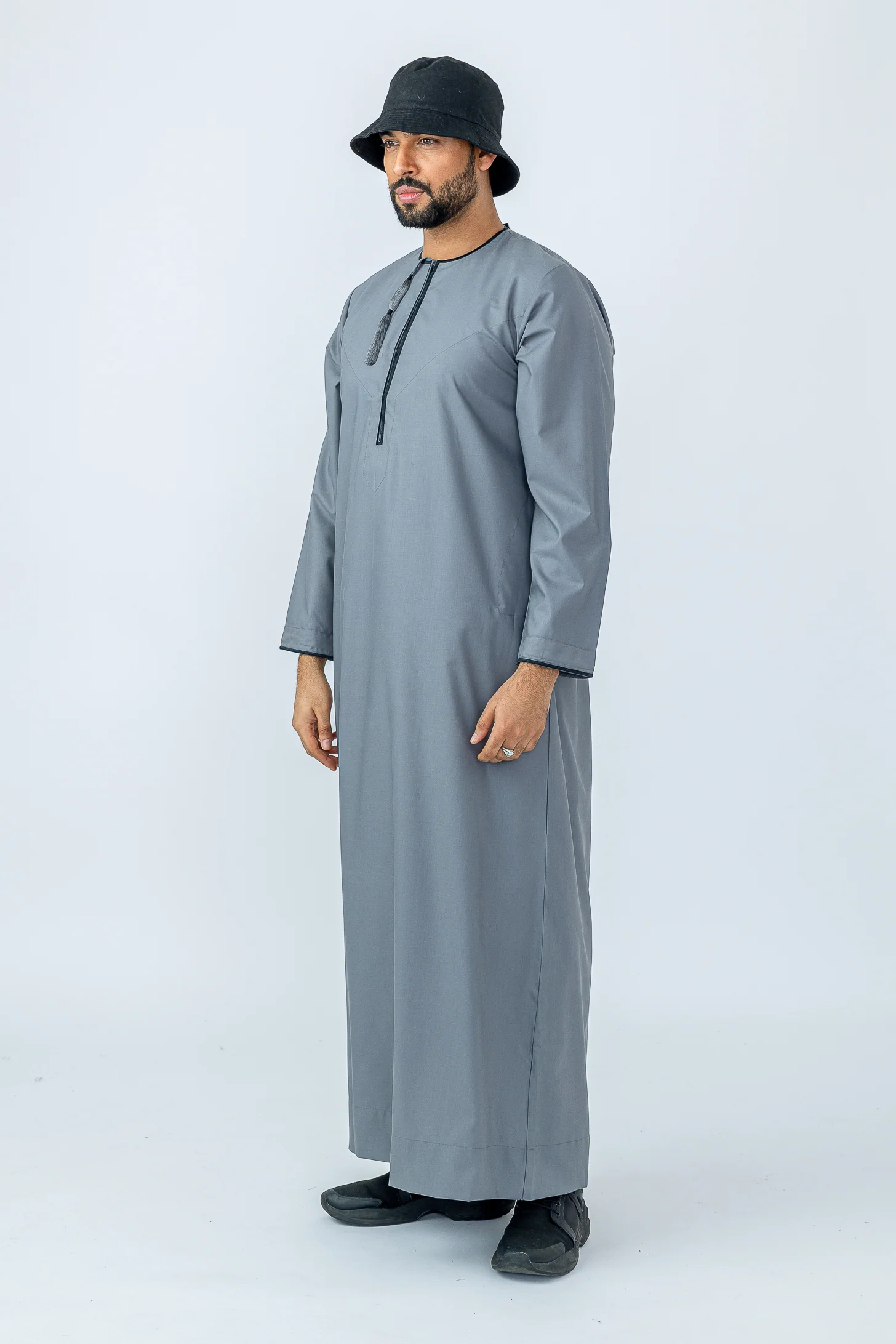 Storm Grey Habeel Thobe - Image 3