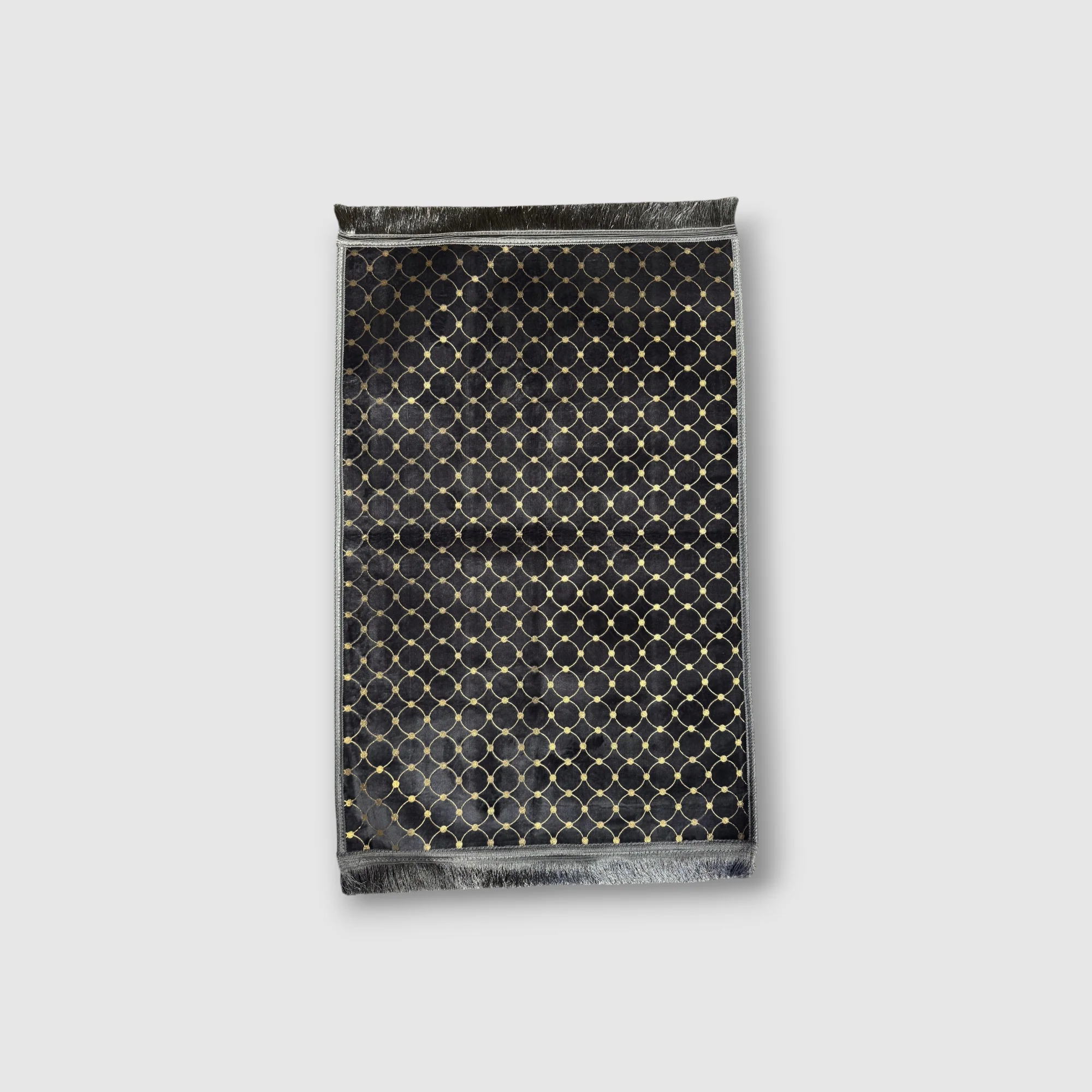 Grey|Gold Patterned Prayer Mat - Image 3