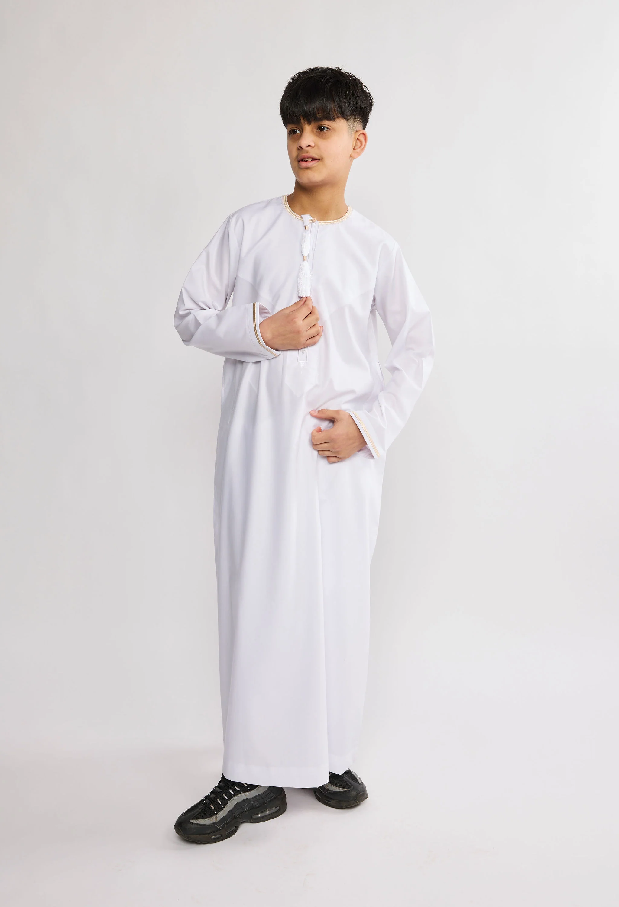 J100 C1 Kids White/Cream Habeel - Image 3