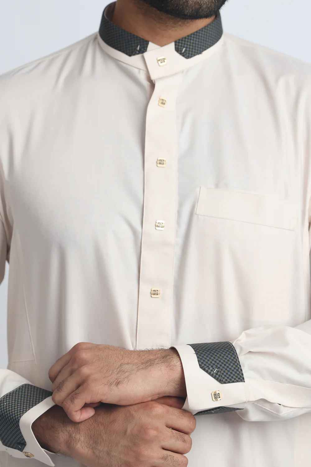 J105 Linen Cream Collared - Image 5