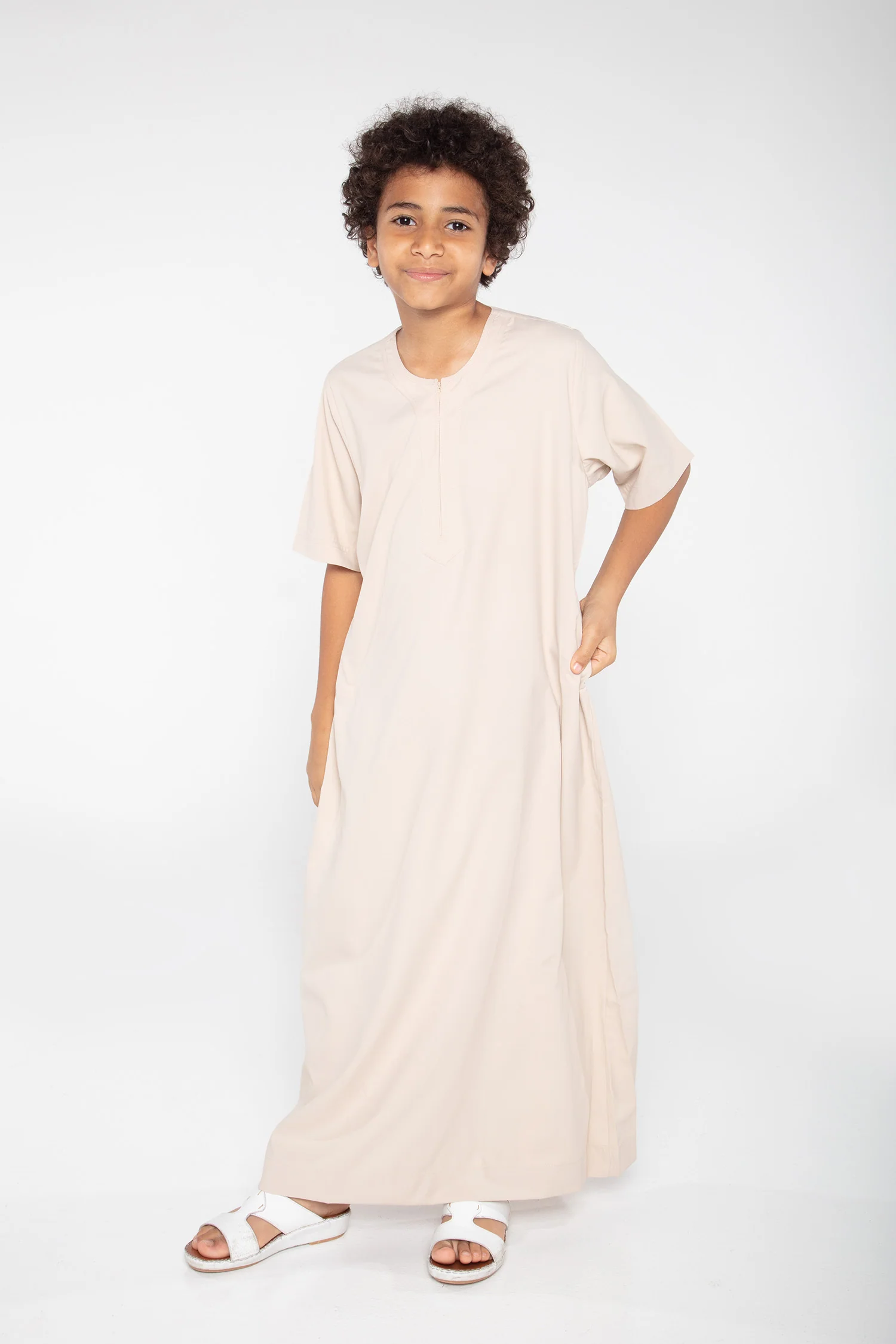 J110 Boys Almond Short Sleeve
