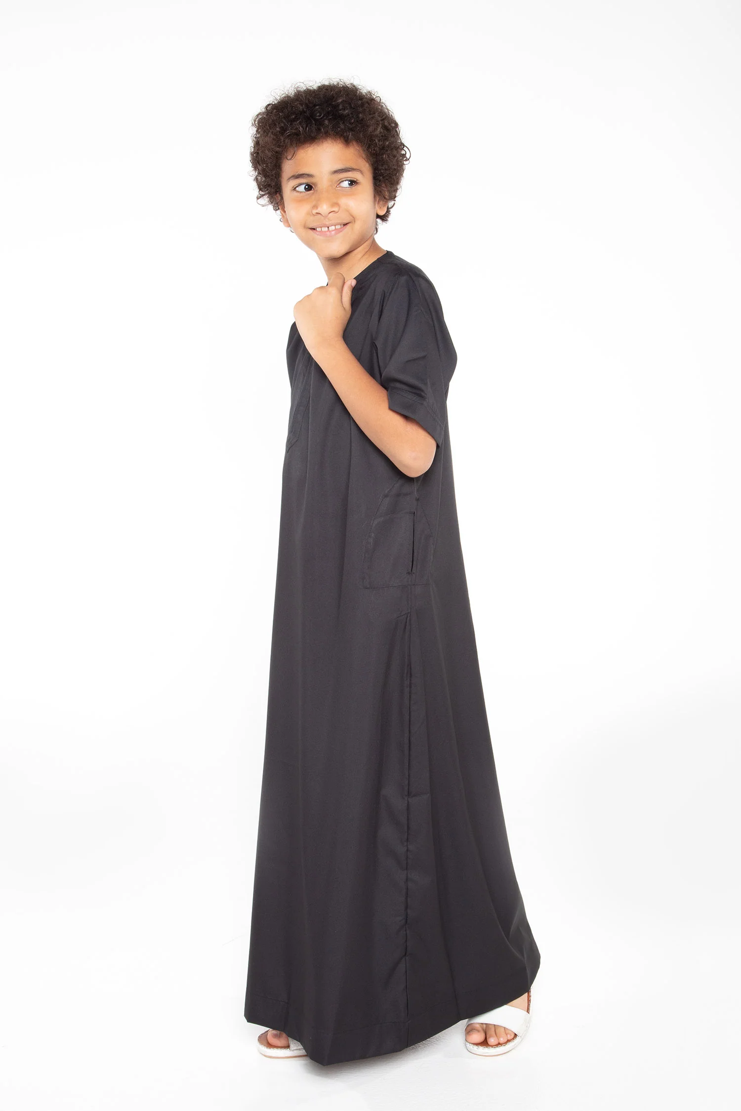 J110 Boys Black Short Sleeve - Image 2