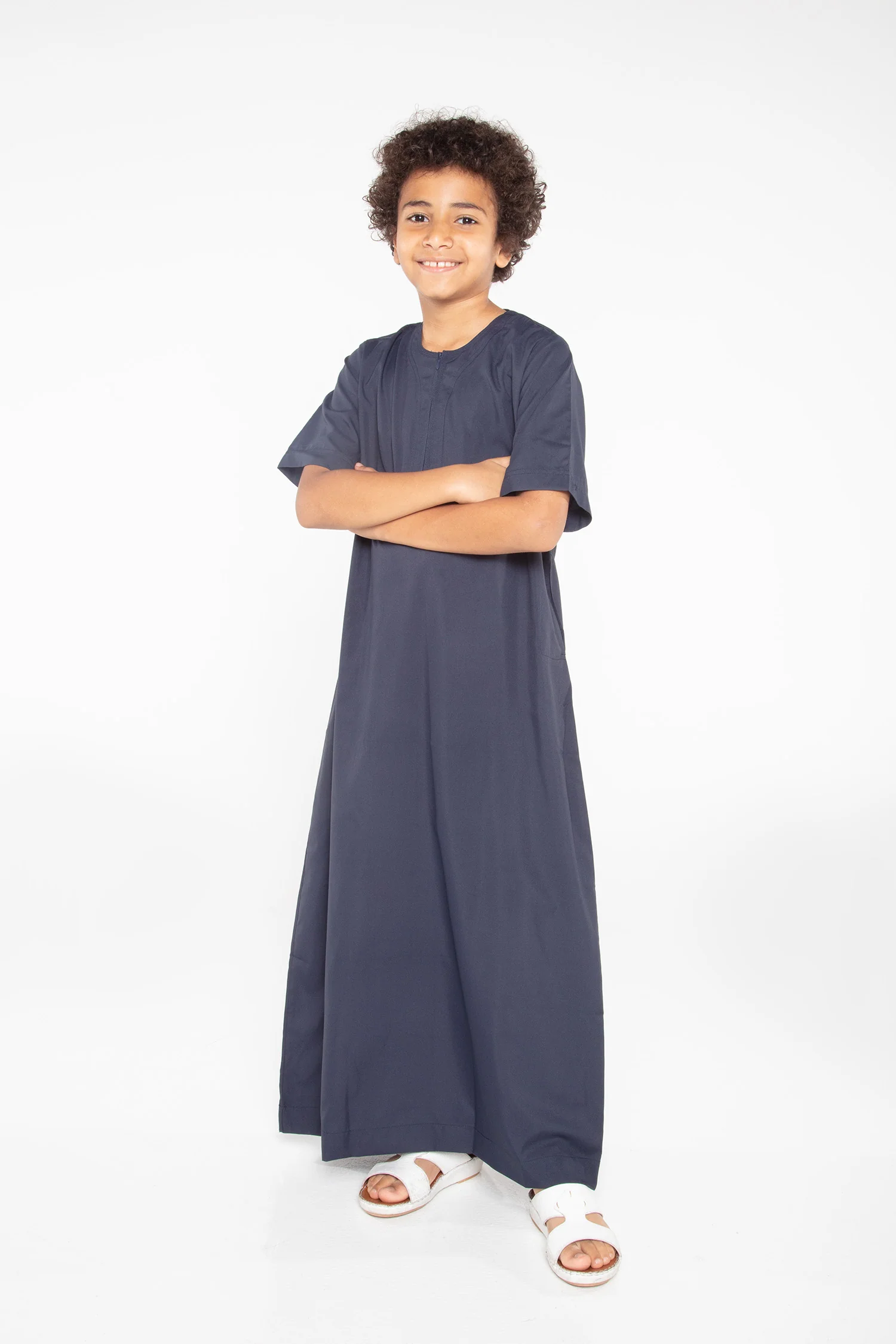 J110 Boys Cyan Short Sleeve