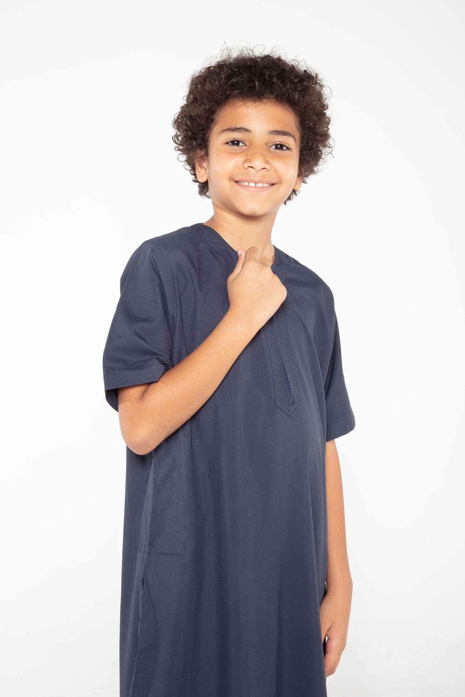 J110 Boys Cyan Short Sleeve - Image 5
