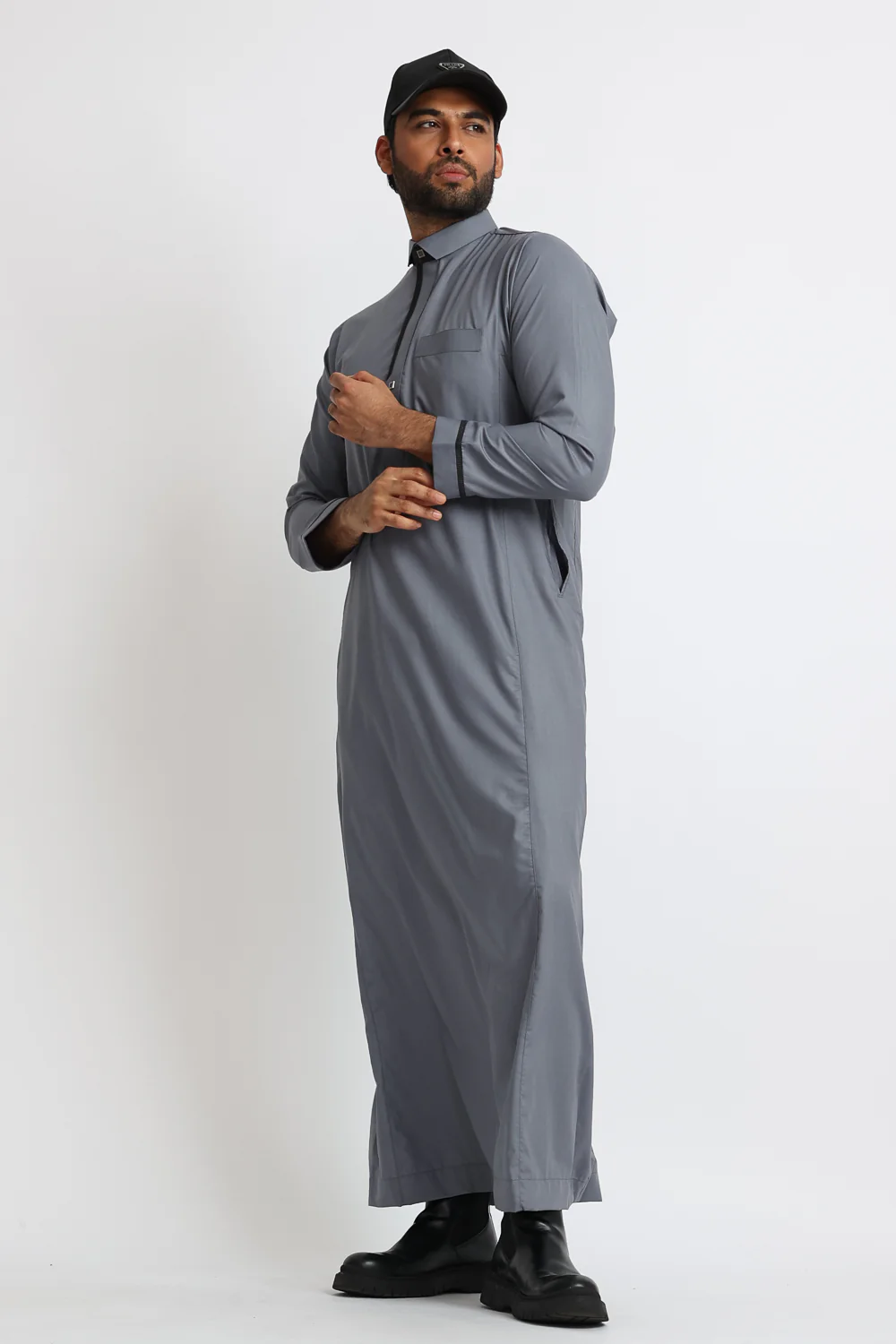 J111 Oslo Grey Thobe - Image 3