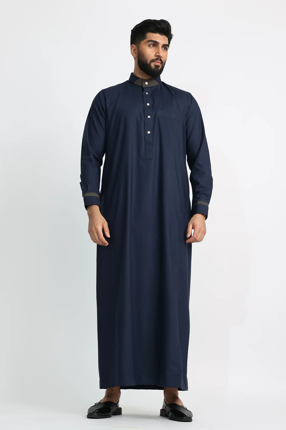 J112 Gunmetal Blue Thobe - Image 2