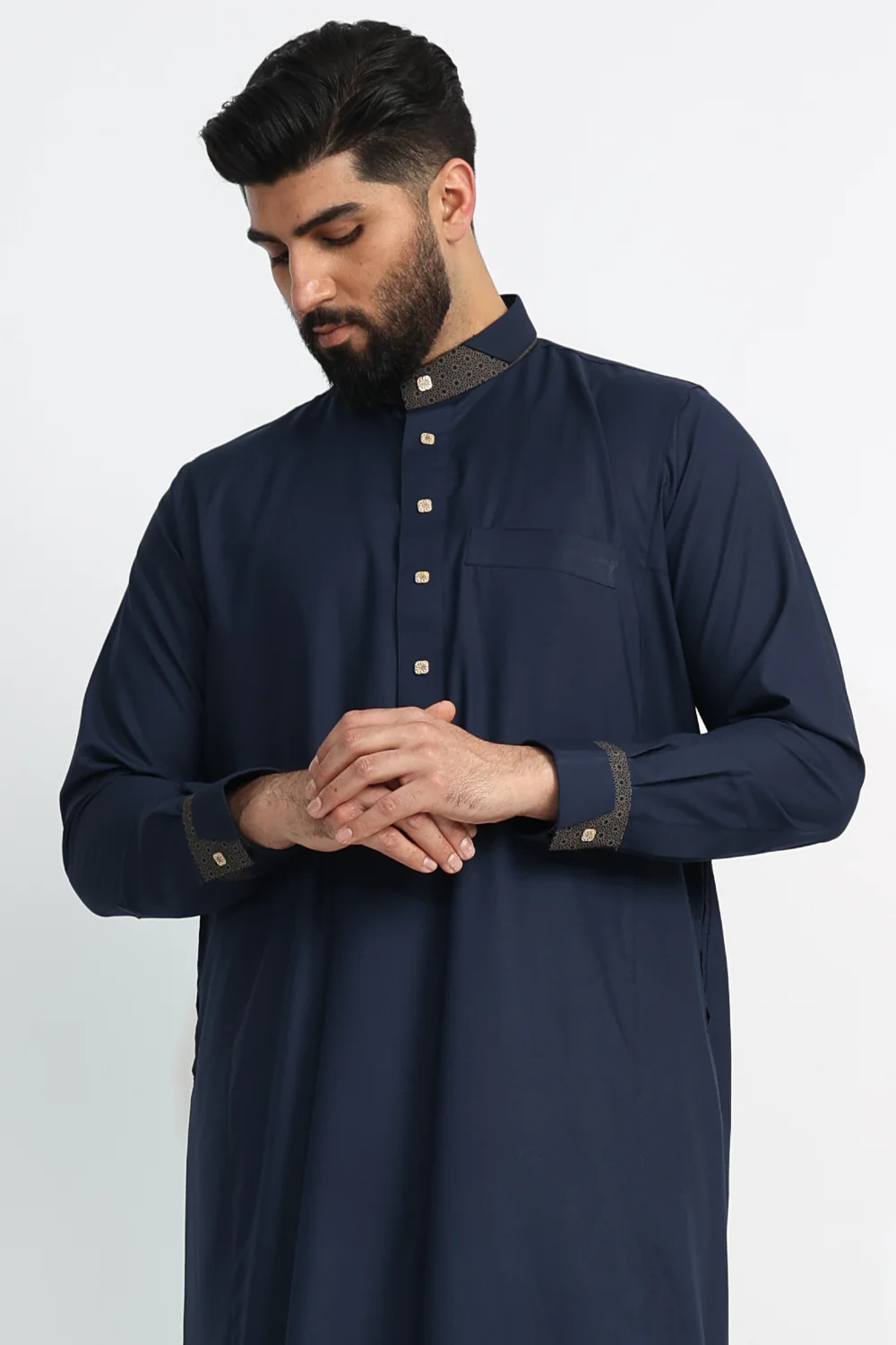 J112 Gunmetal Blue Thobe - Image 5