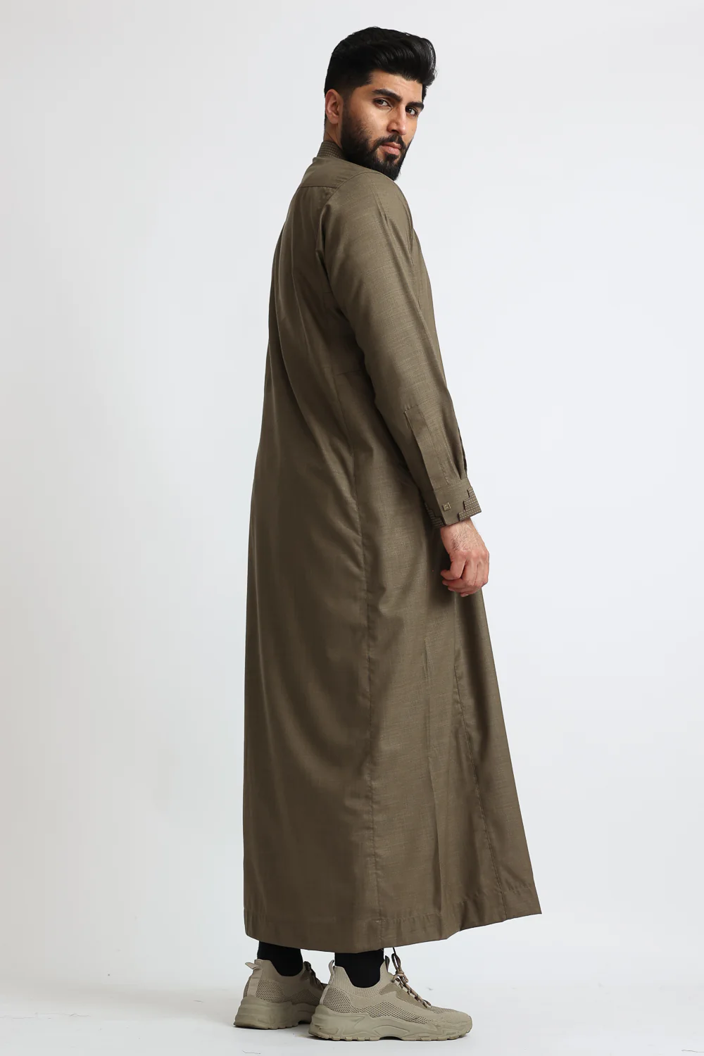 J114 Dark Taupe Jubba - Image 3
