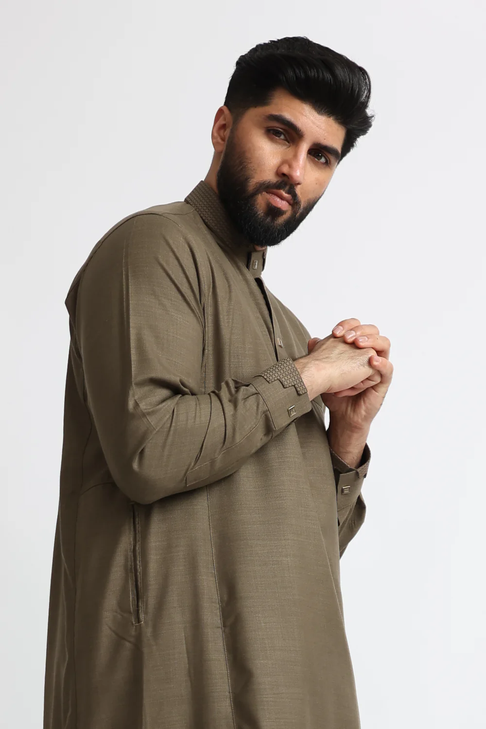 J114 Dark Taupe Jubba - Image 4