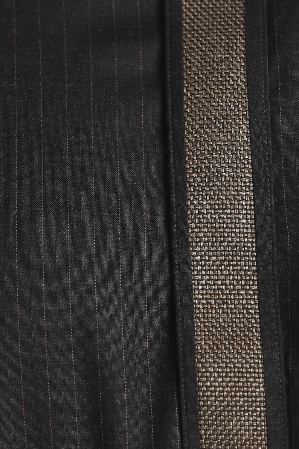 J118 Dark Brown Pinstripe Thobe - Image 6