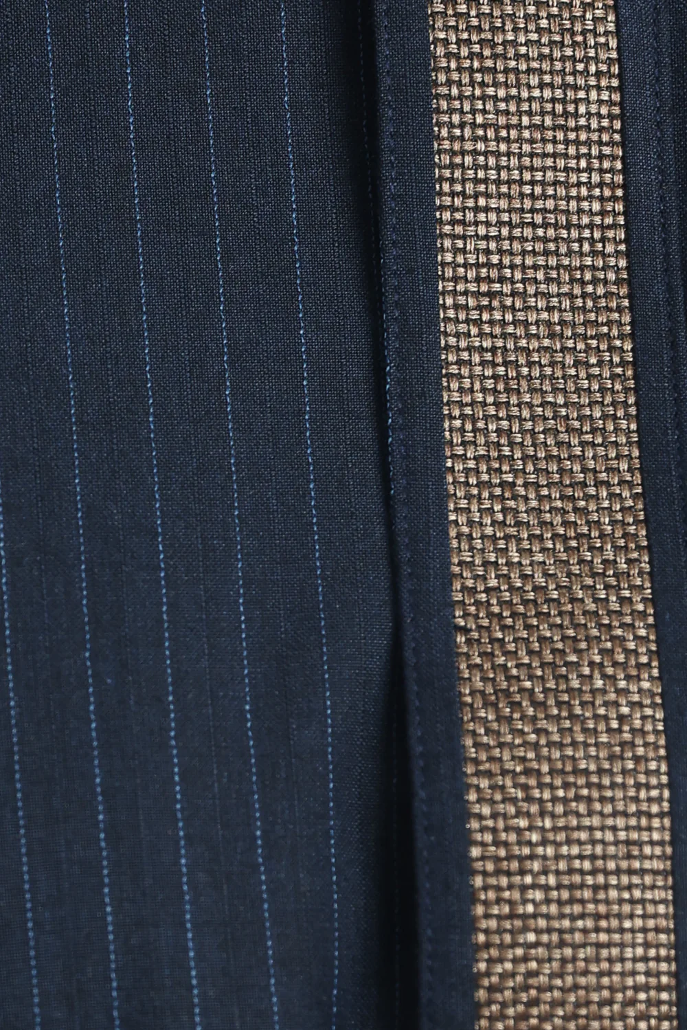 J118 Navy Pinstripe Thobe - Image 5