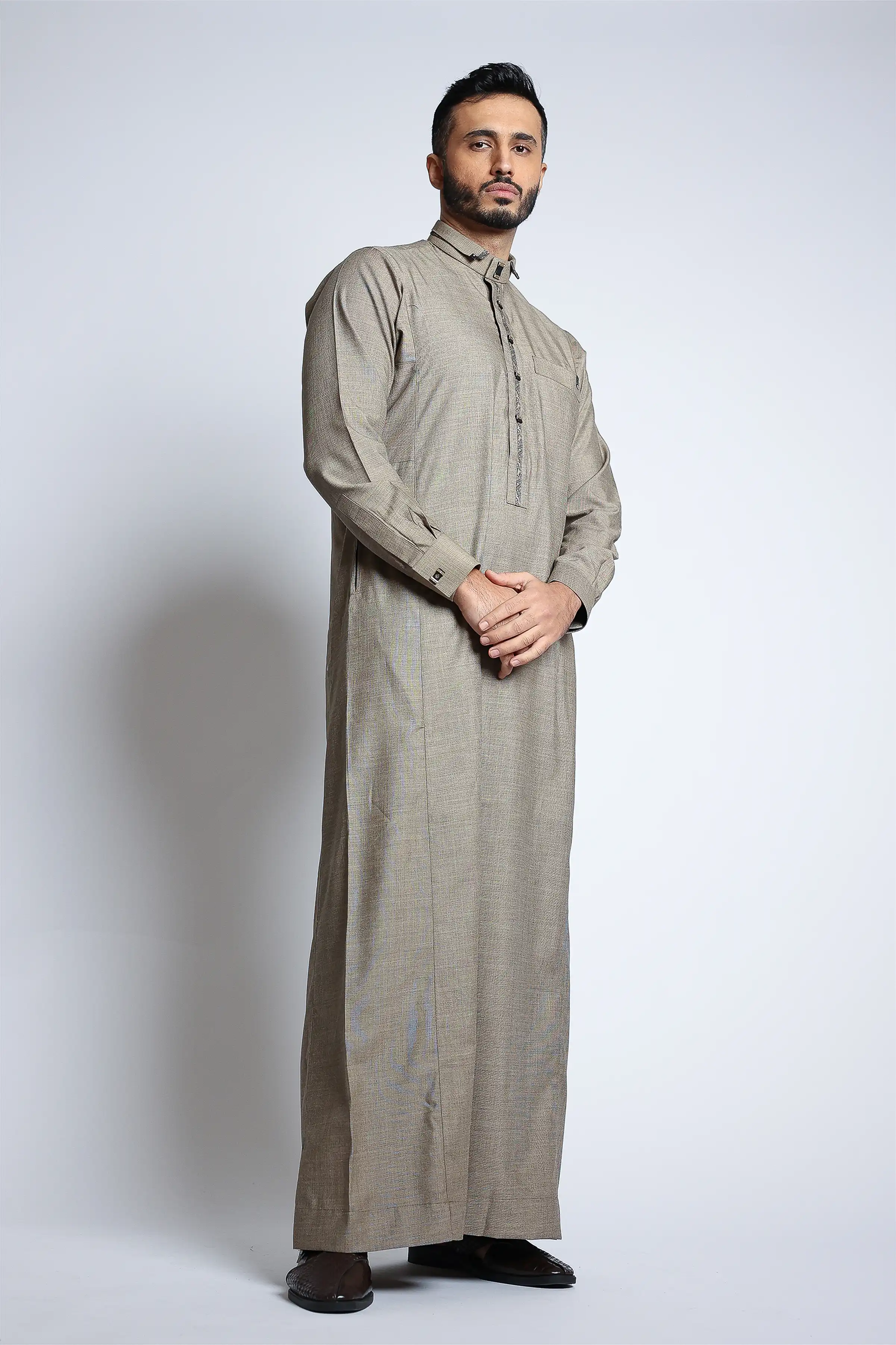 J133 C3 French Beige Premium Thobe - Image 2