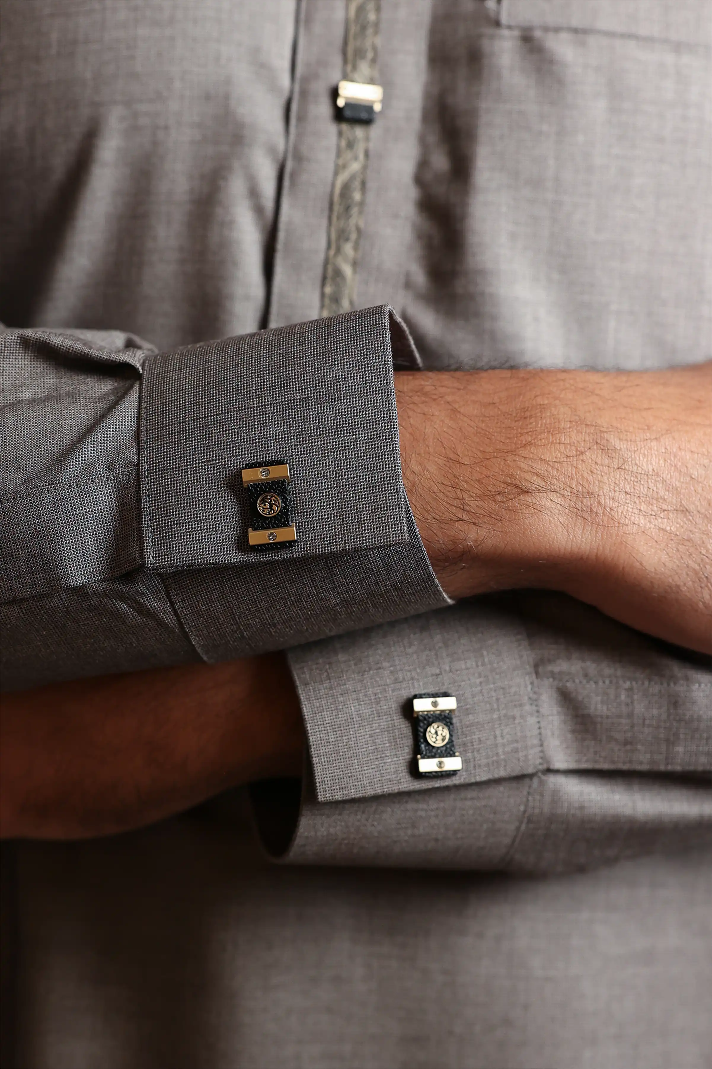 J133 Gray Premium Thobe - Image 4