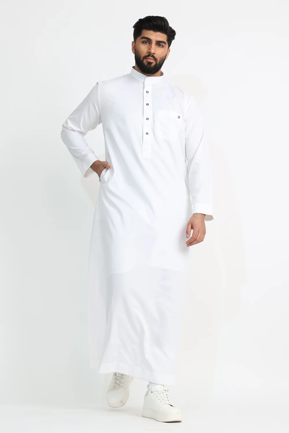 J1516 White Saudi Collar - Image 2