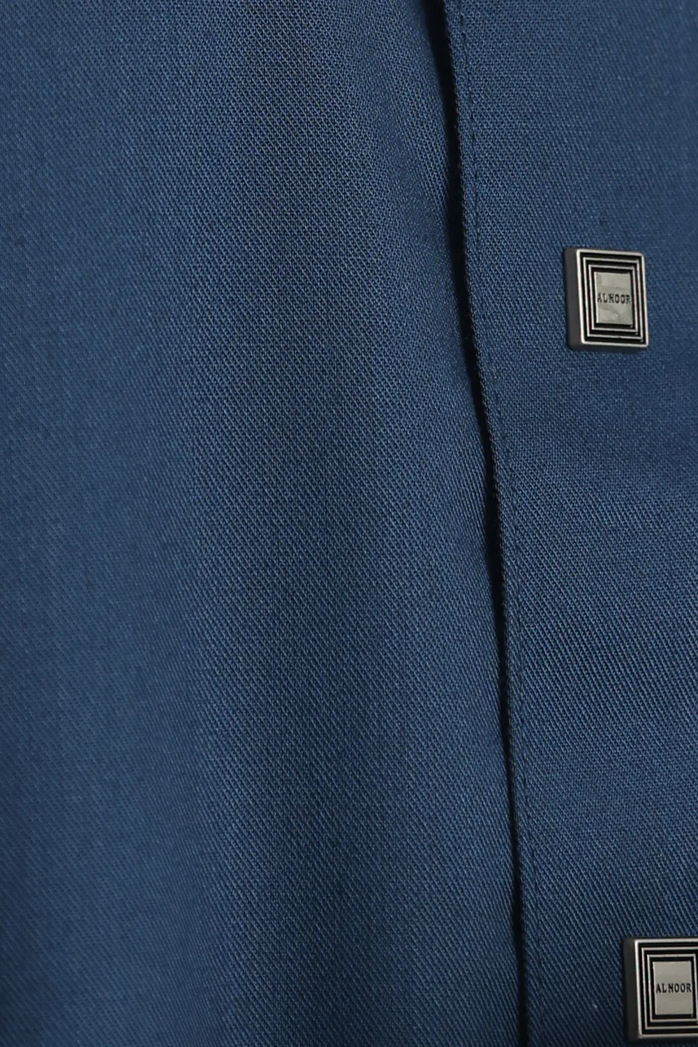 J1517 Navy Saudi Collar Thobe - Image 7