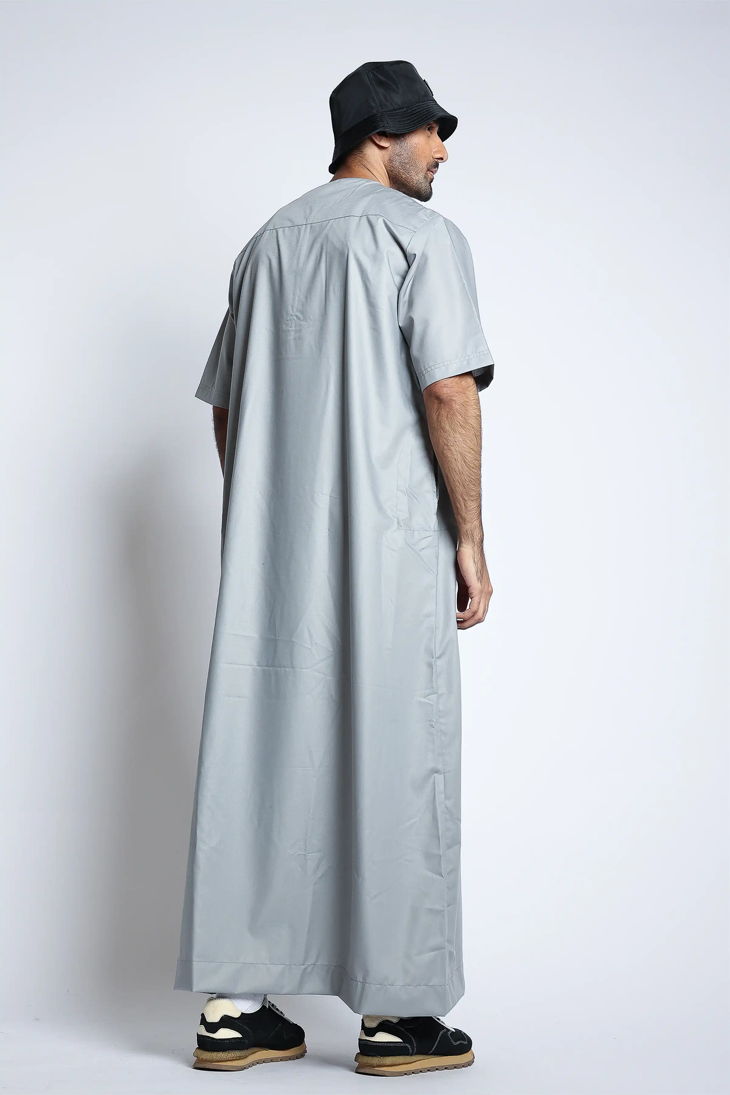 J152 Heather Grey Half Sleeve - Image 3
