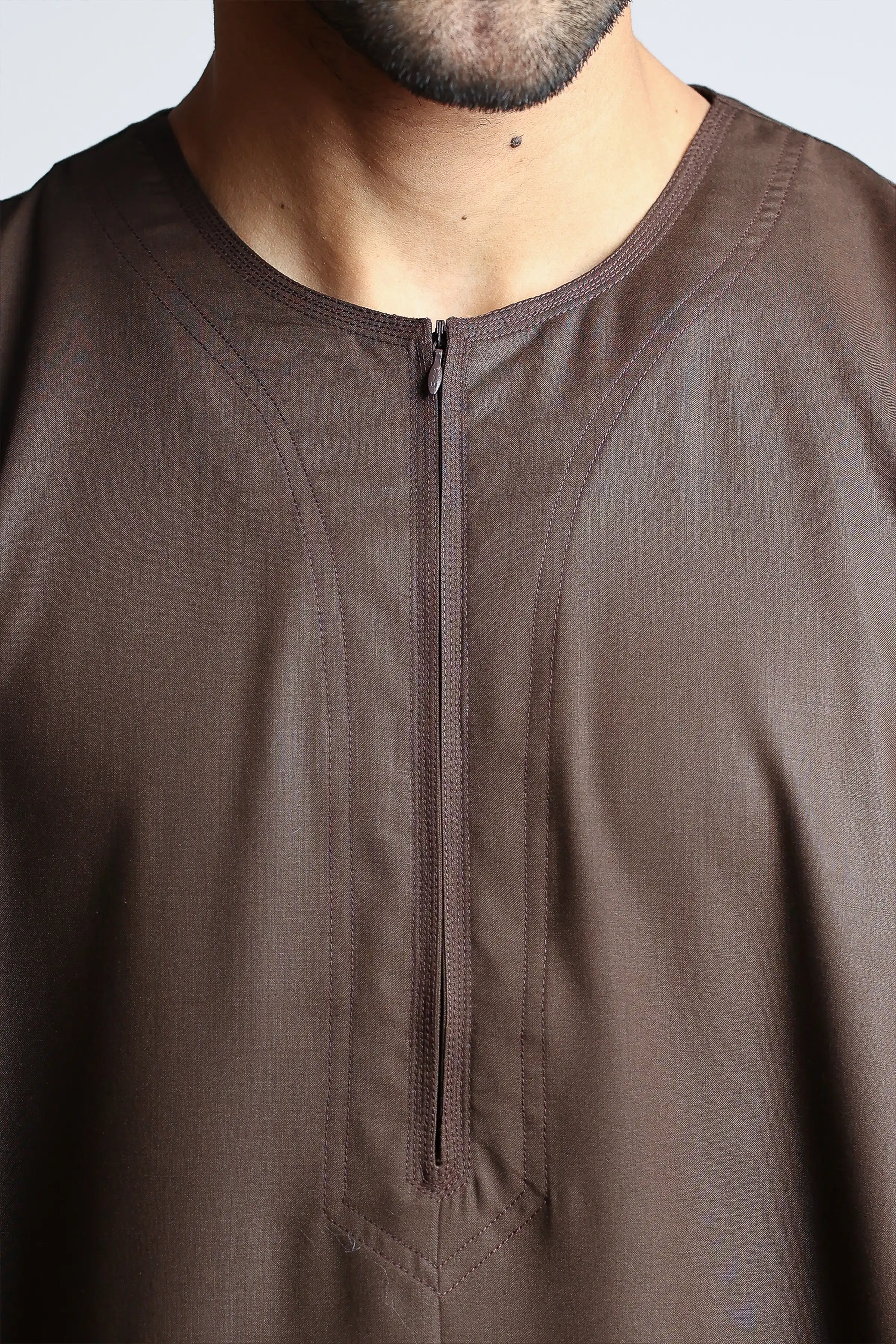 J152 Morocco Brown Half Sleeve - Image 4
