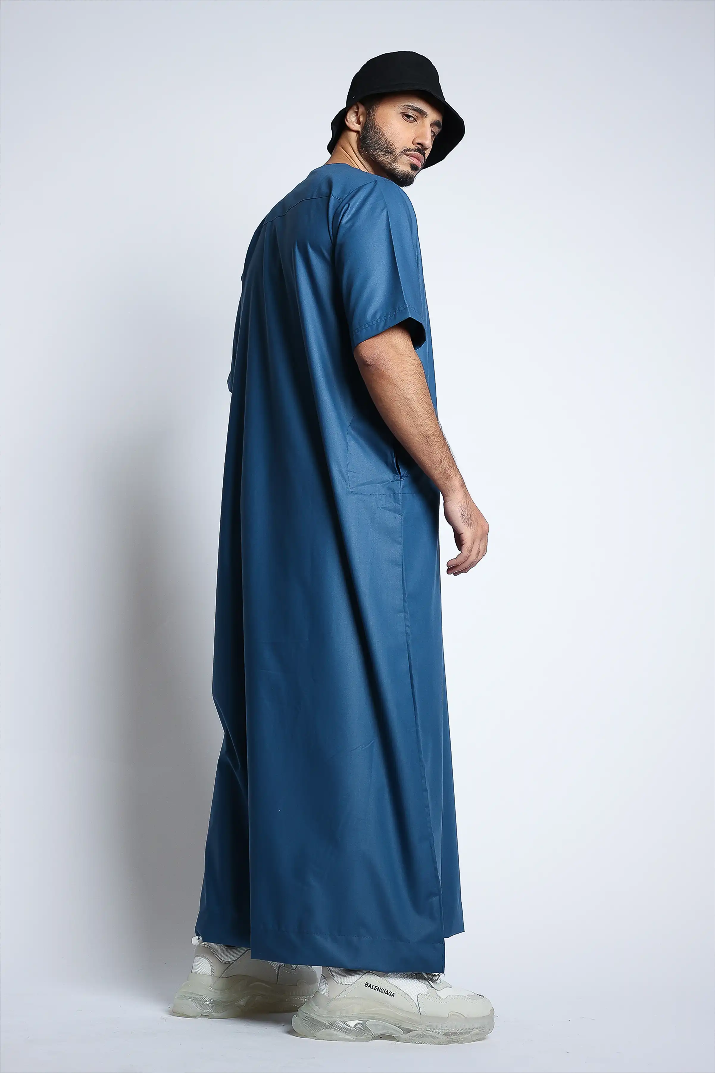 J152 Muted Blue Half Sleeve - Image 4