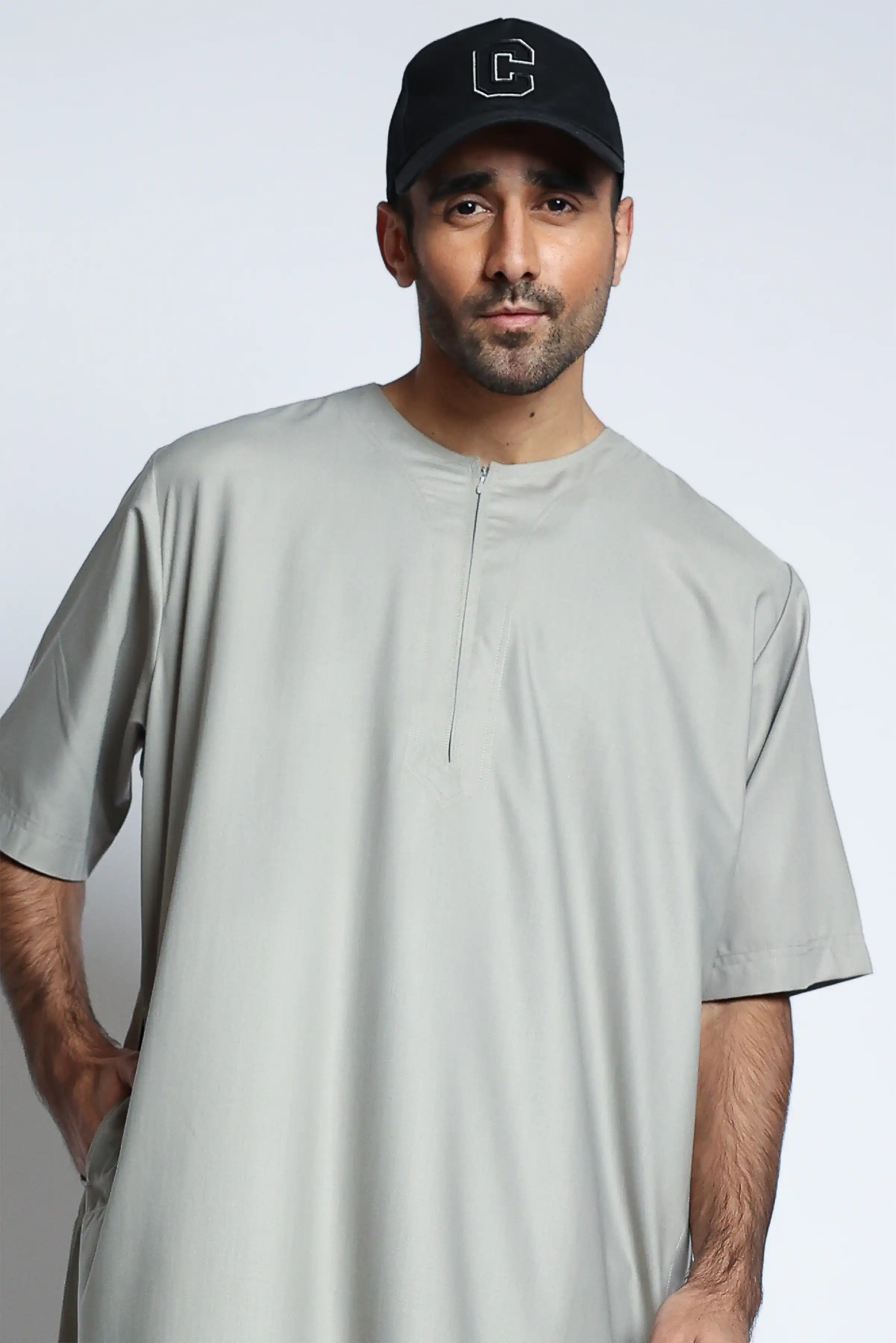 J152 Stonewall Grey Half Sleeve - Image 4