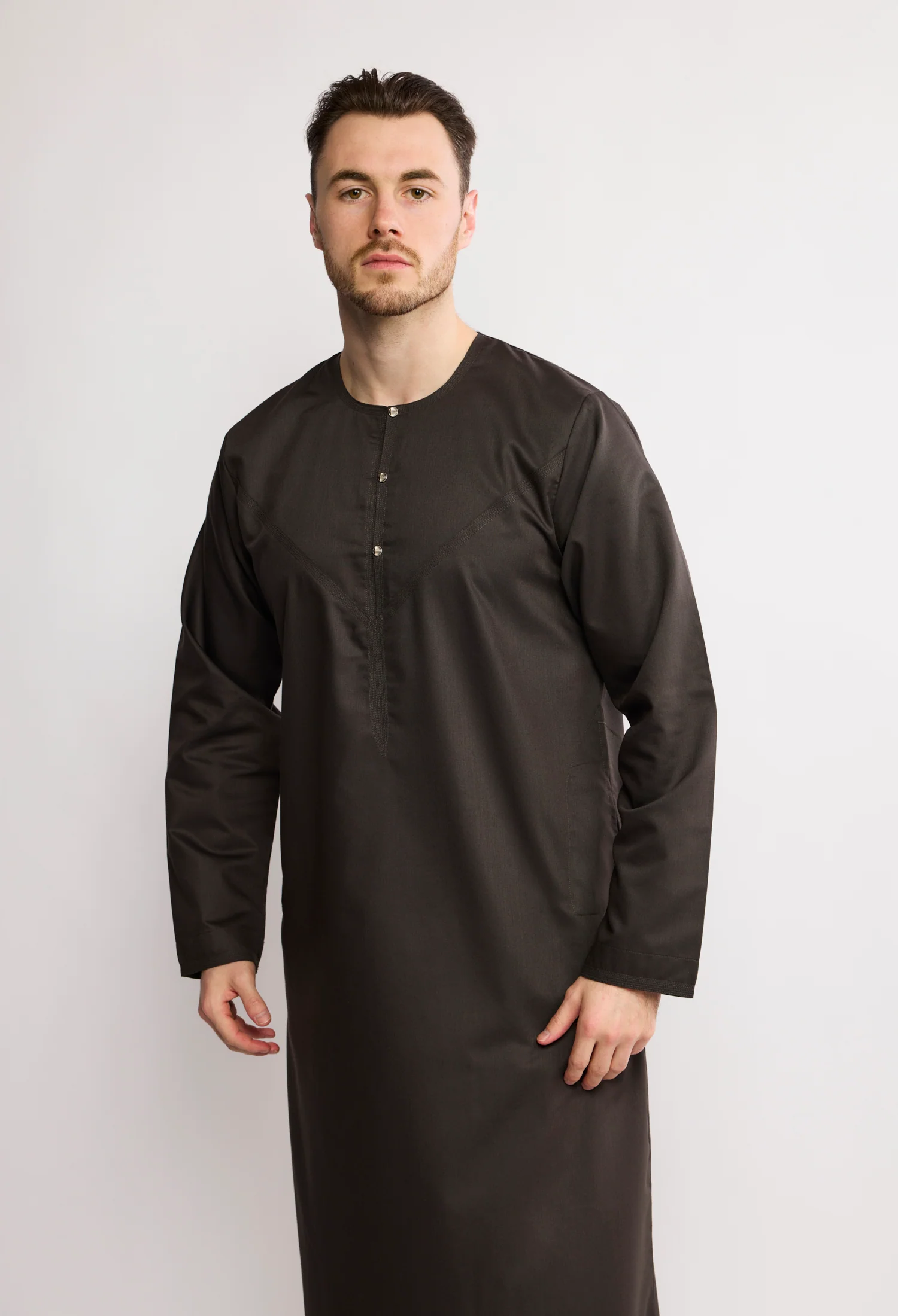 J1524 Army Green Omani Thobe